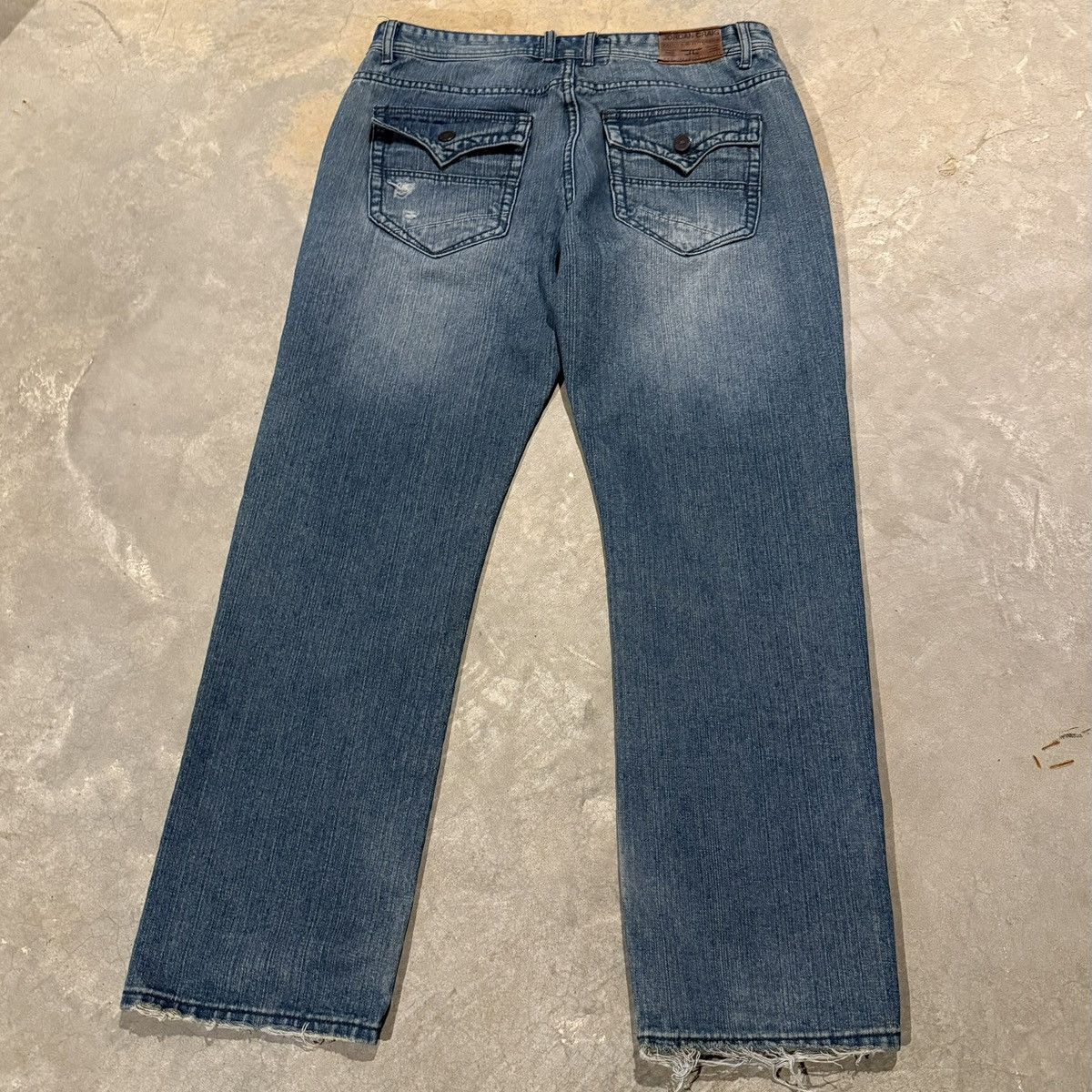 Vintage Vintage 2000s Faded Distressed Baggy Jeans ERD Grunge Y2K Size US 36 / EU 52 - 8 Thumbnail