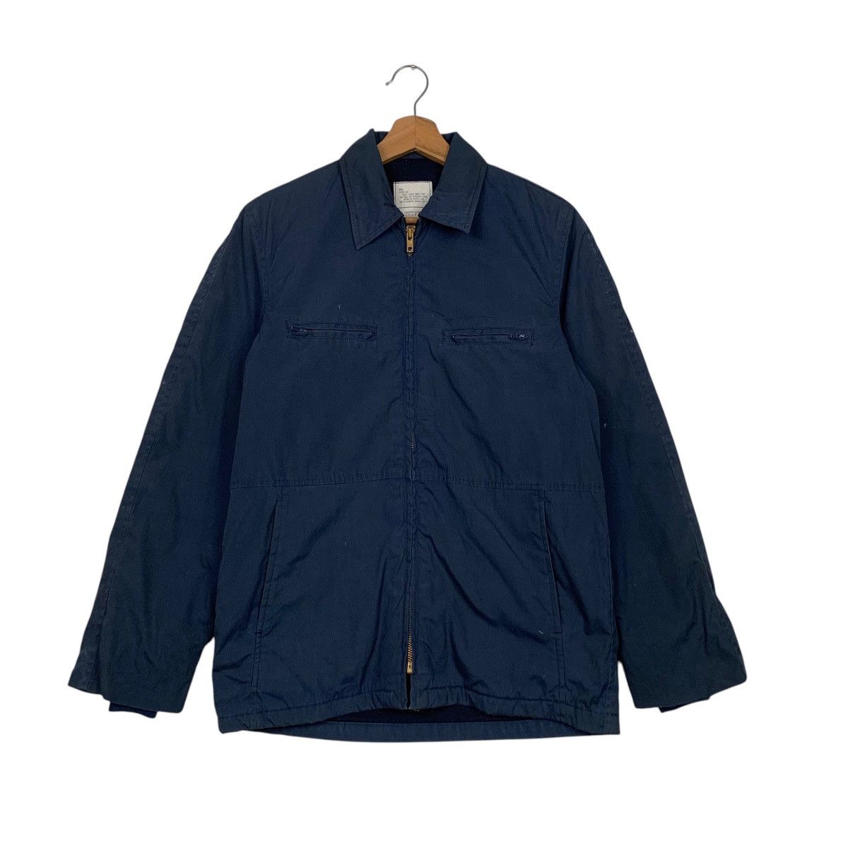 Vintage ☀️Vintage Military by Vanderbilt shirt navy zipper jacket Size US S / EU 44-46 / 1 - 2 Thumbnail