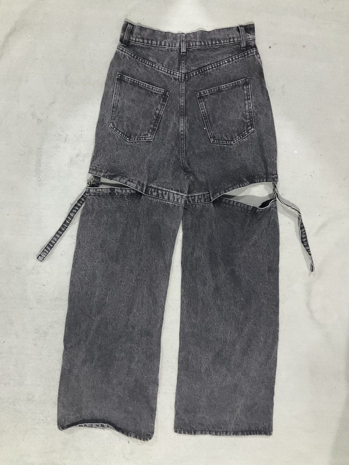 Le Grande Bleu (L.G.B.) Vintage y2k Denim Solid Detachable Pants Bootcut Size 27" / US 4 / IT 40 - 4 Thumbnail