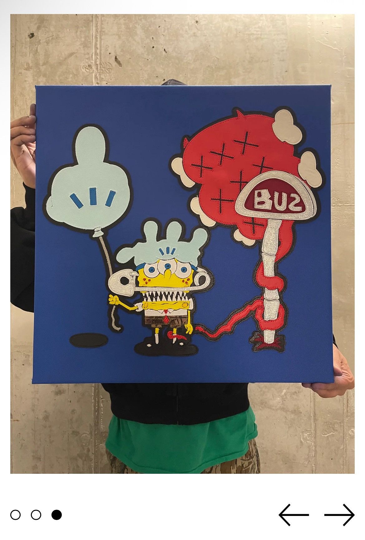 Bape × Nickelodeon Sukamii Glove Head Fabric Art Size ONE SIZE - 2 Thumbnail