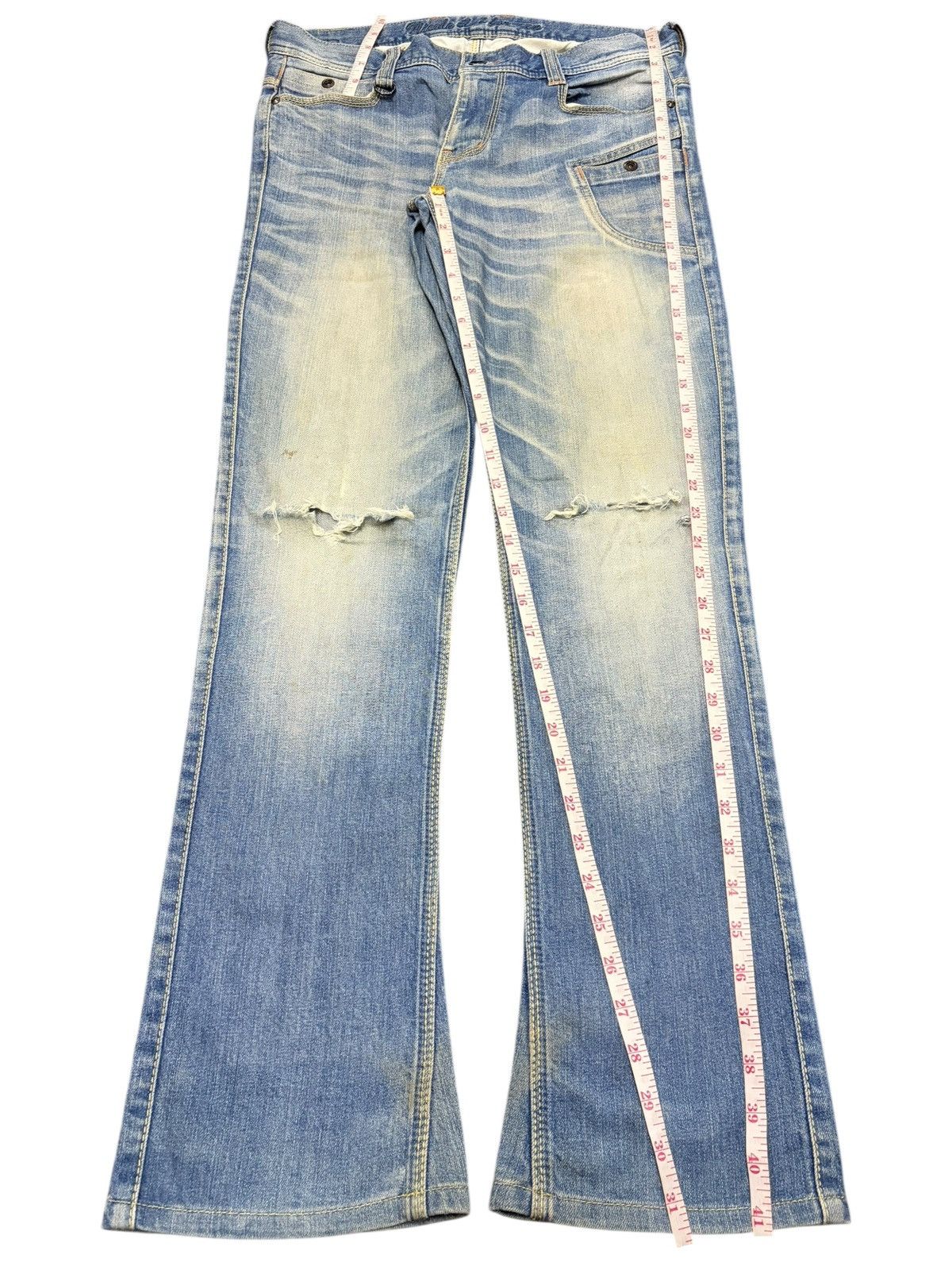 Nicole Club Vintage Nicole Club For Men Distressed Flare Jeans Size 32" / US 10 / IT 46 - 7 Thumbnail