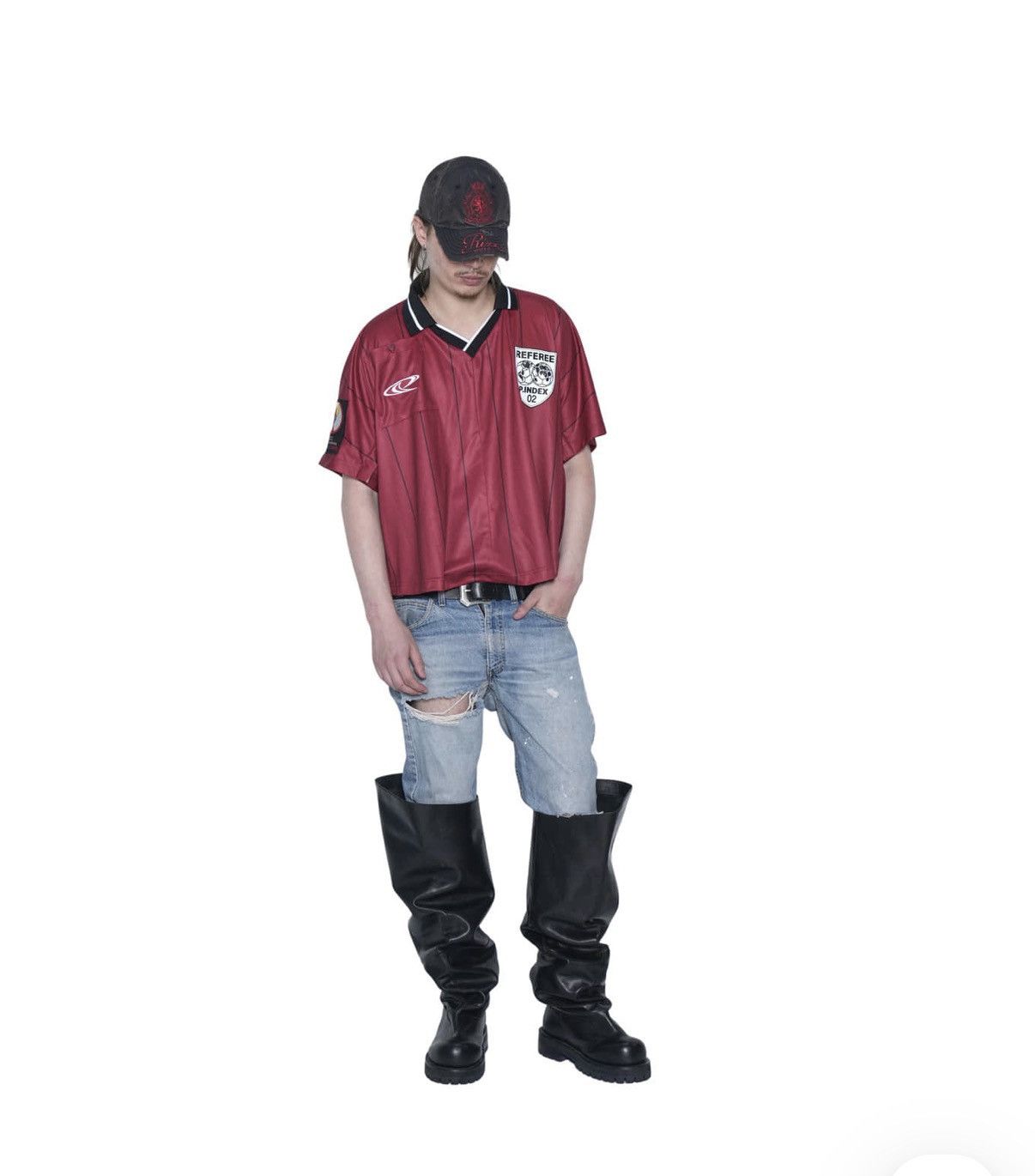 PROJECT G/R Protocol Index FAKE SHOULDER REFEREE FOOTBALL JERSEY Size US S / EU 44-46 / 1 - 3 Thumbnail