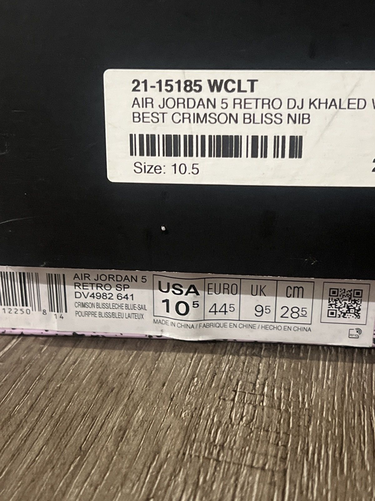 Jordan Brand AIR JORDAN 5 RETRO DJ KHALED WE THE BEST CRIMSON BLISS NIB Size US 10.5 / EU 43-44 - 5 Thumbnail