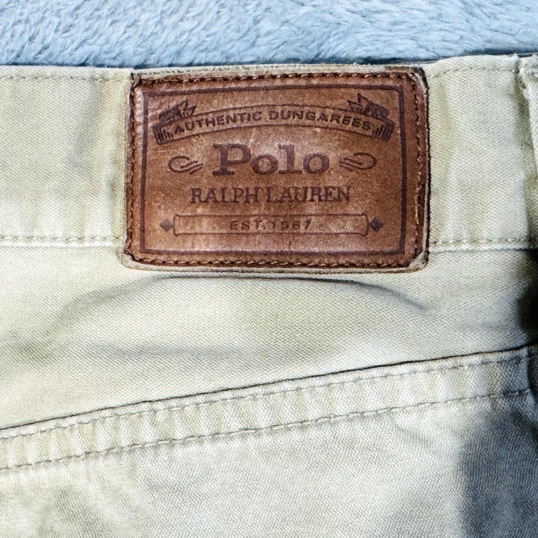 Polo Ralph Lauren Polo Ralph Lauren Khakis Mens 36x34 Beige Cotton Authentic Dungarees Zip Fly Size US M / EU 48-50 / 2 - 4 Thumbnail