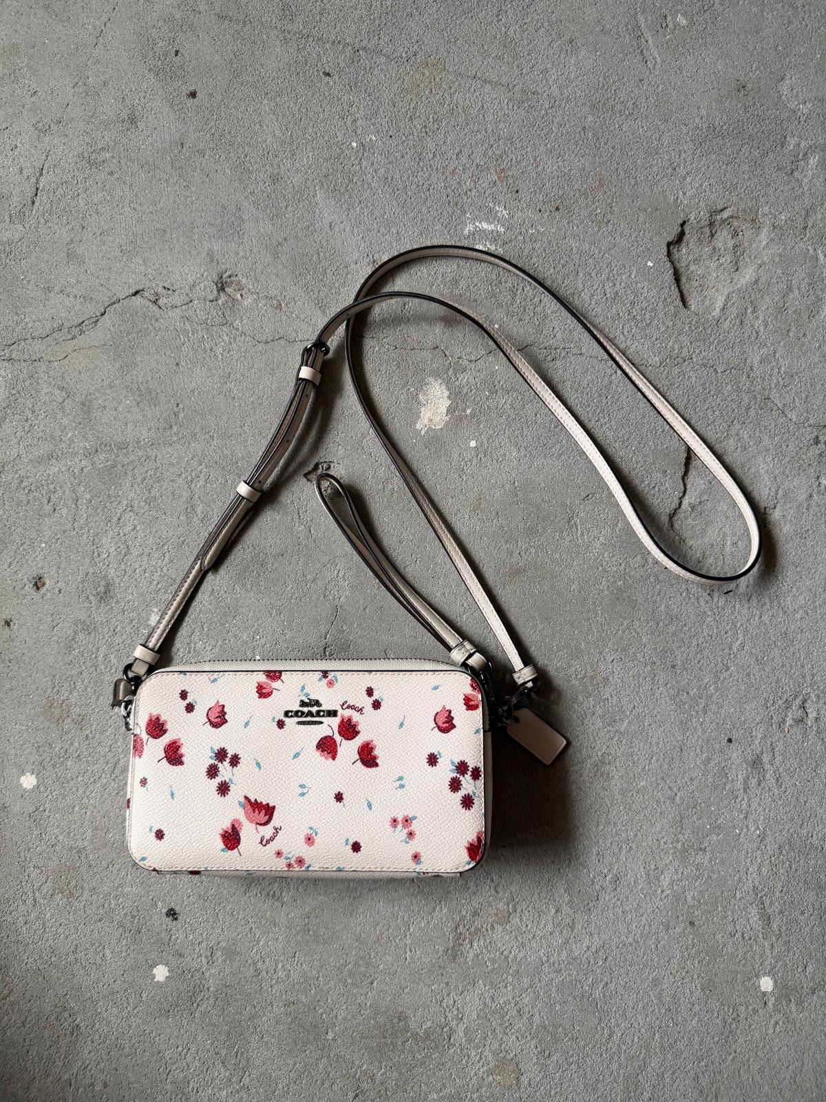 Coach Coach Flower Kira Crossbody Bag White Size ONE SIZE - 2 Thumbnail