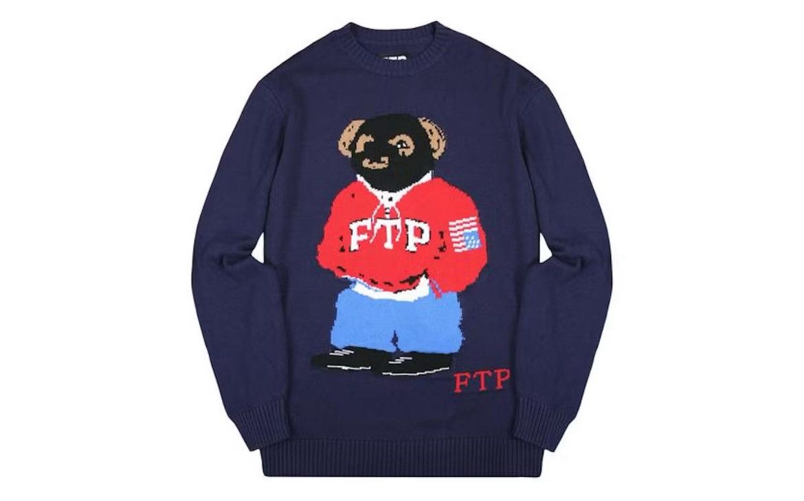 Fuck The Population ftp bear knit sweater Size US XXL / EU 58 / 5 - 1 Thumbnail
