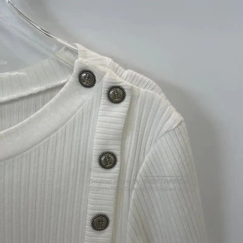Chanel Chanel White Wool Blend T-Shirt . Size S / US 4 / IT 40 - 3 Thumbnail