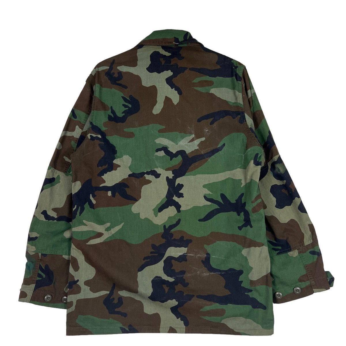Vintage 🔥 VINTAGE US ARMY COMBAT WOODLAND CAMOUFLAGE JACKET Size US M / EU 48-50 / 2 - 8 Thumbnail