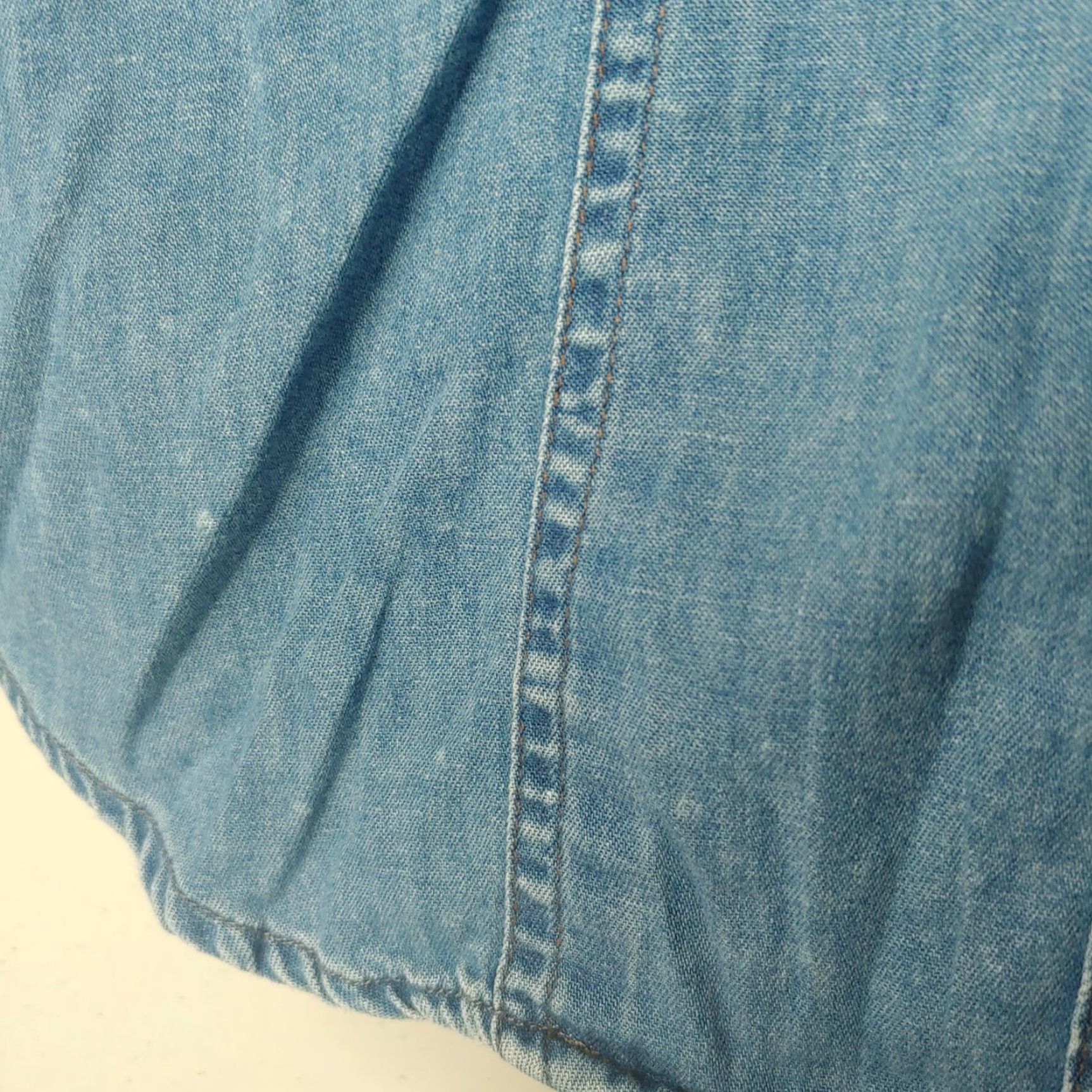 Harley Davidson Harley-Davidson Women’s Sleeveless Chambray Shirt Biker Motorcycle Riding Blue Small Size S / US 4 / IT 40 - 7 Thumbnail