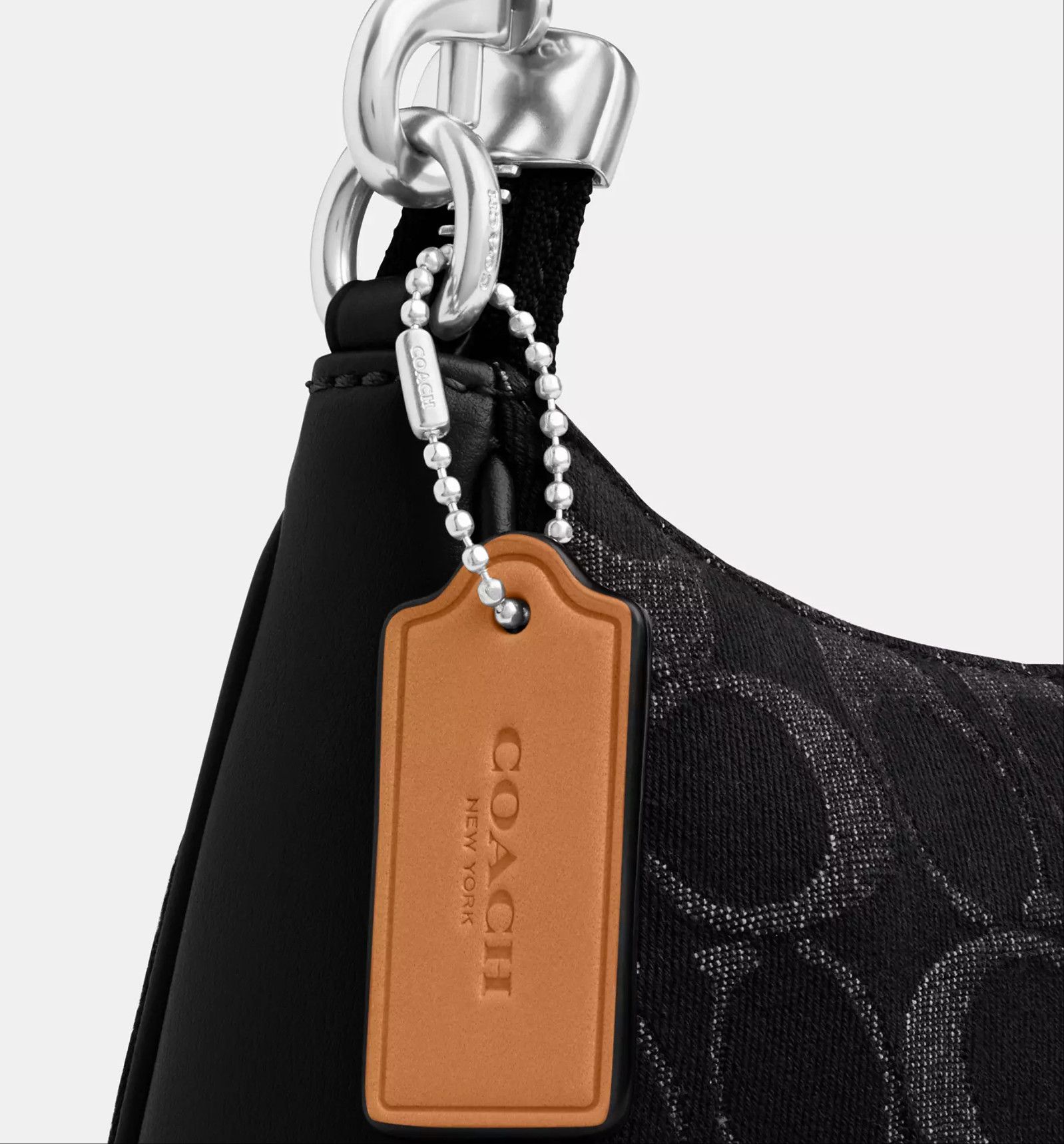 Coach Teri Shoulder Bag In Signature Denim CDE43 Size ONE SIZE - 13 Thumbnail