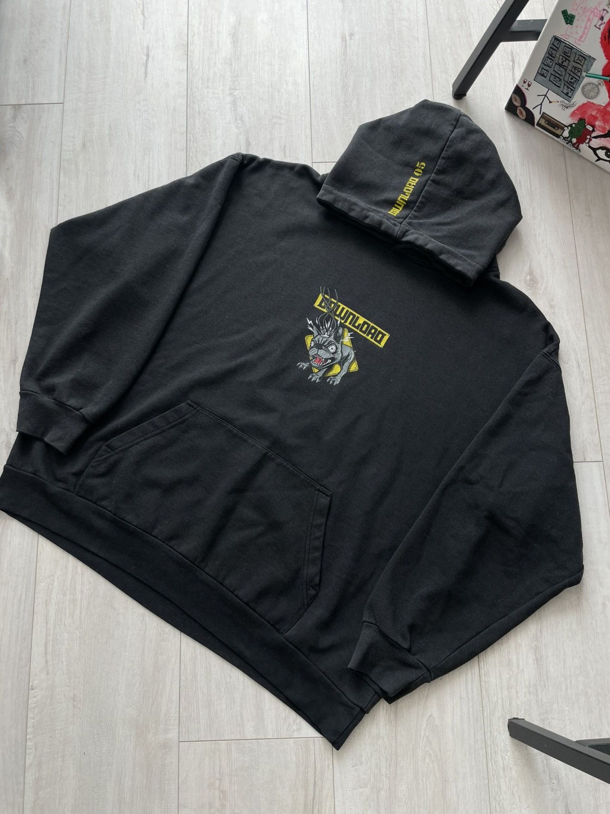 Band Tees Vintage Download 2005 T-Shirt Band Hoodie Tour Black RARE Size US L / EU 52-54 / 3 - 9 Thumbnail