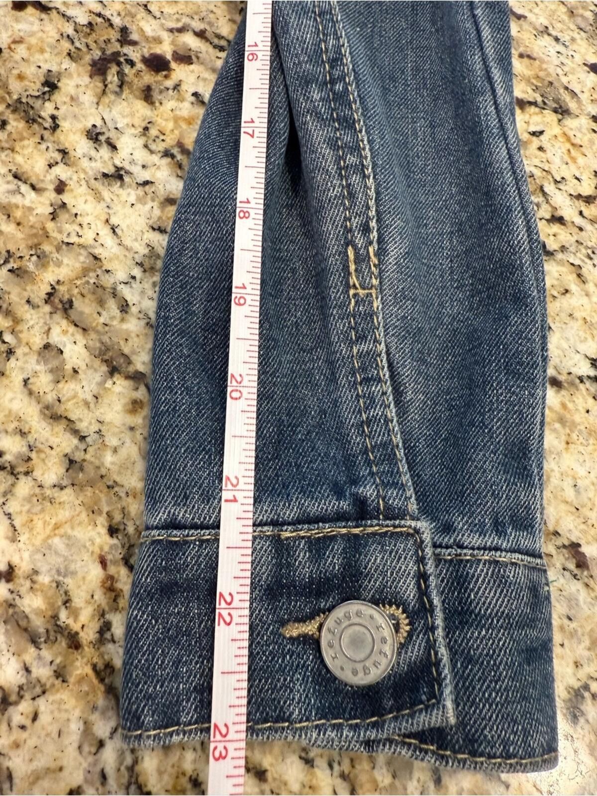 Other Refuge painted color block denim jeans jacket SZ LG Size L / US 10 / IT 46 - 12 Thumbnail
