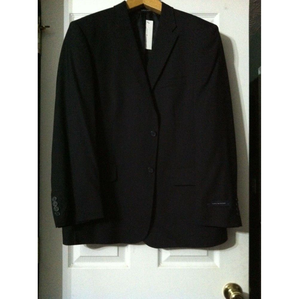 Tommy Hilfiger TOMMY HILFIGER MENS NEW NAVY 100% WOOL SPORT COAT BLAZER 44R Size 44R - 1 Thumbnail