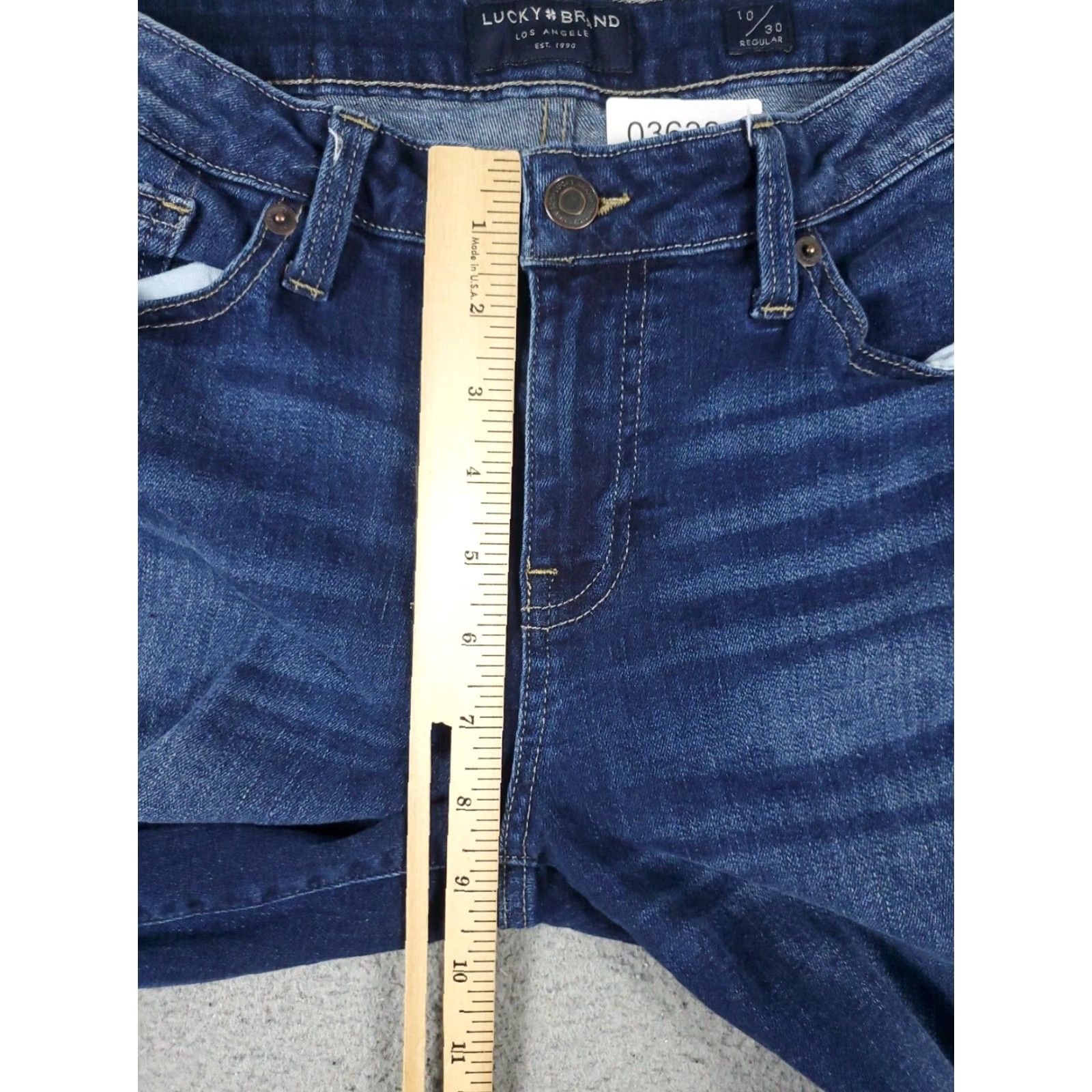 Lucky Brand Lucky Brand Jeans Womens Size 10 Blue Straight Leg Cotton Blend Casual Denim Womens Size 32" / US 10 / IT 46 - 3 Thumbnail