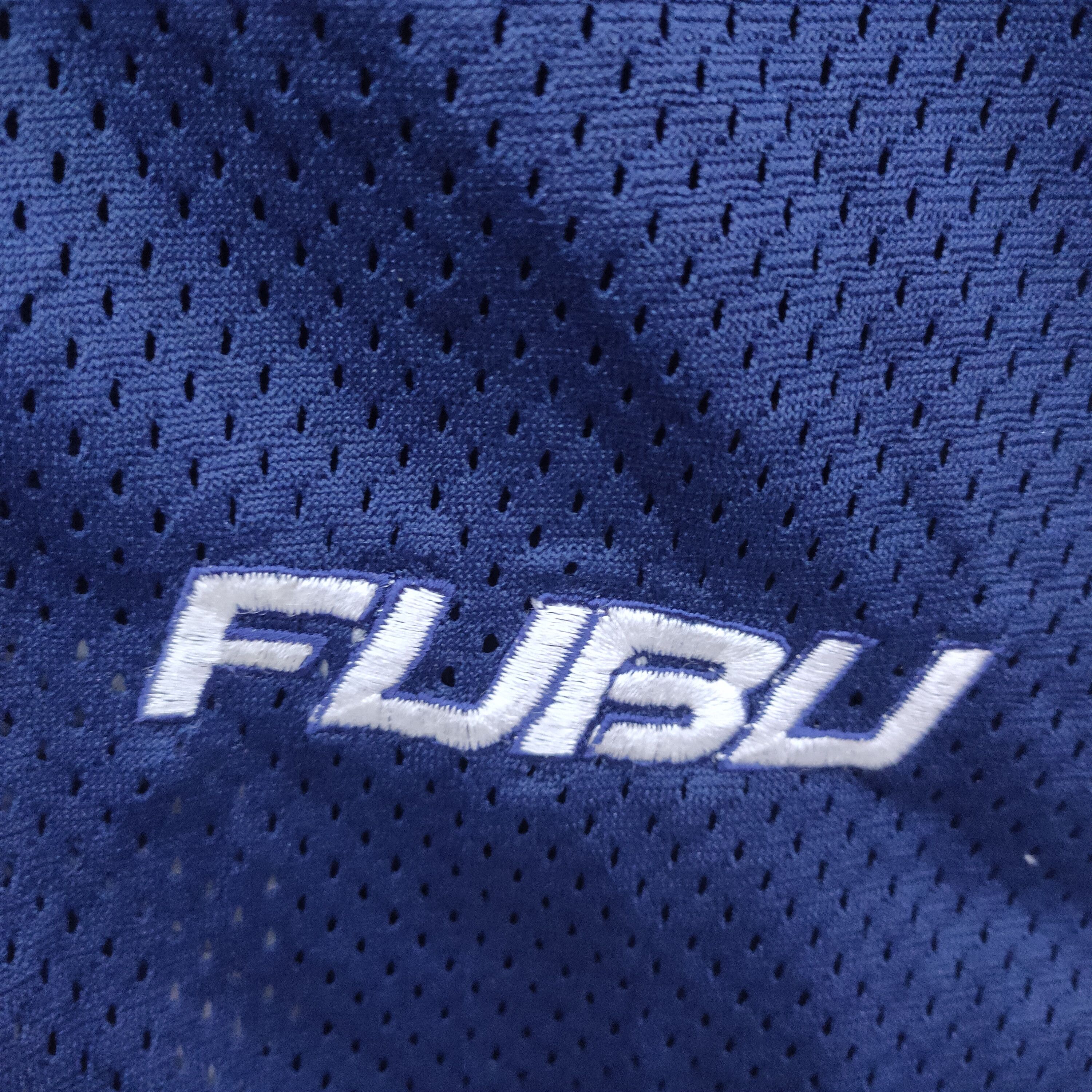 Fubu × Vintage Vintage Fubu Hip Hop Big Logo Jersey Navy Blue White Size US L / EU 52-54 / 3 - 8 Thumbnail