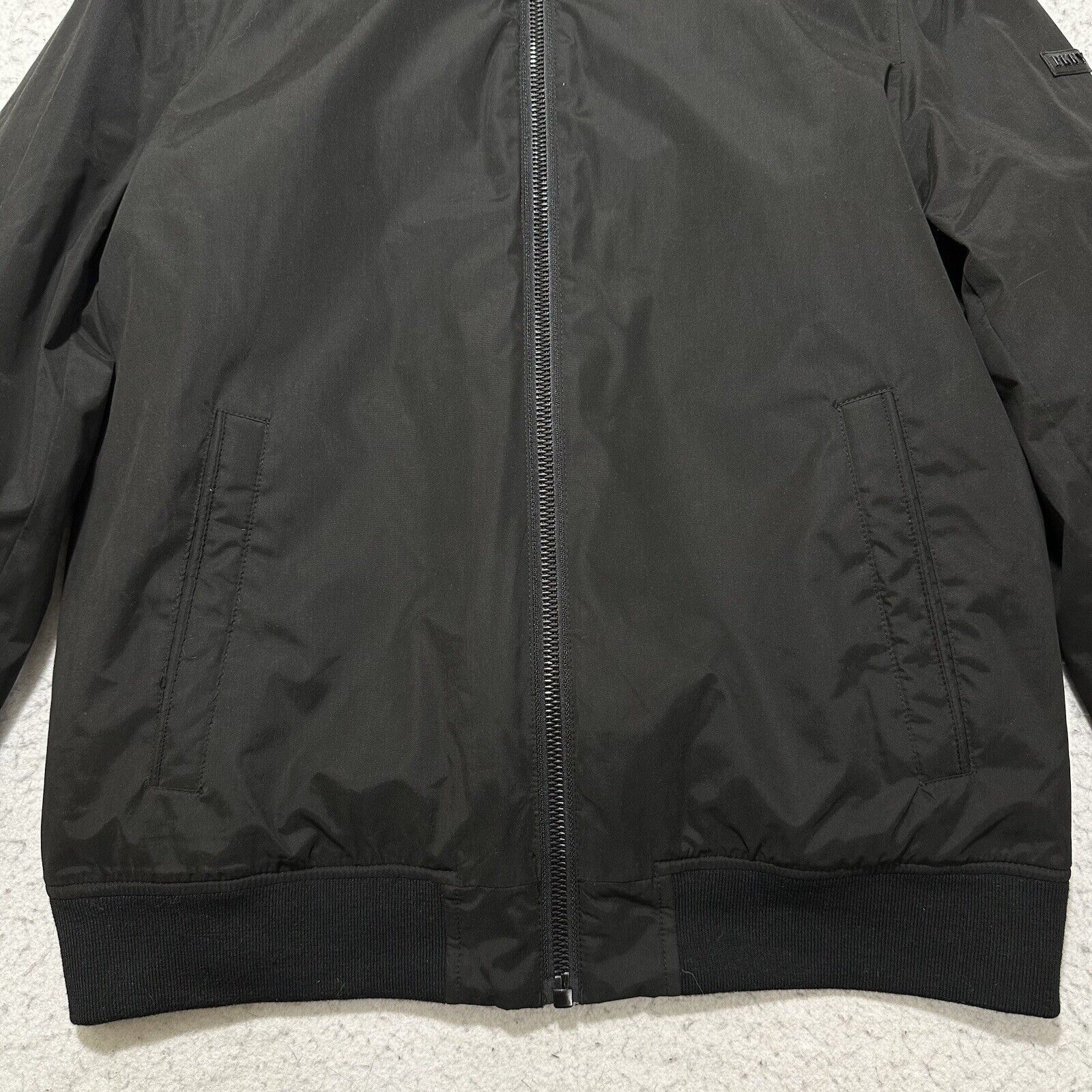 DKNY DKNY Medium Windbreaker Jacket Zip Hooded Black Logo Coat Size US M / EU 48-50 / 2 - 5 Thumbnail