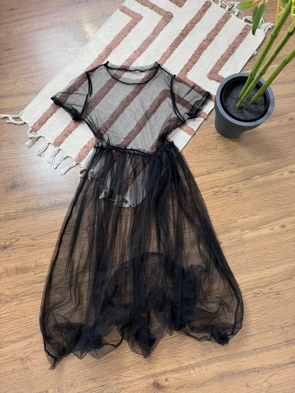 Vintage VINTAGE FULL MESH 2000s MAXI DRESS Size M / US 6-8 / IT 42-44 - 4 Thumbnail