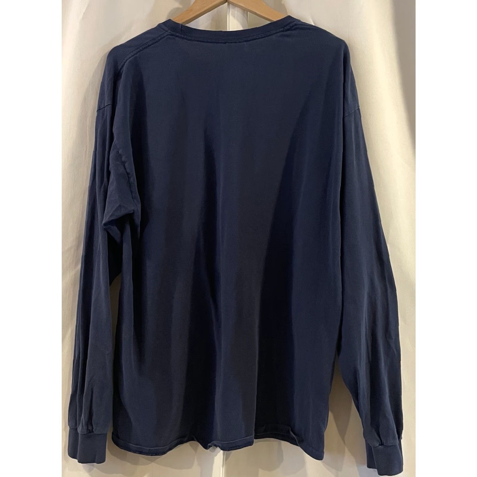 Gildan VINTAGE The Late Show David Letterman T Shirt Blue Long Sleeve XL Unisex Graphic Tee 2000s Sportswear/Beach Size US XL / EU 56 / 4 - 2 Thumbnail