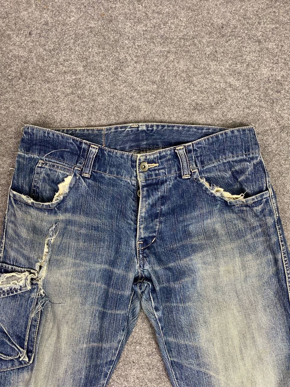 Johnbull johnbull japan single side pocket distressed denim Size US 34 / EU 50 - 9 Thumbnail
