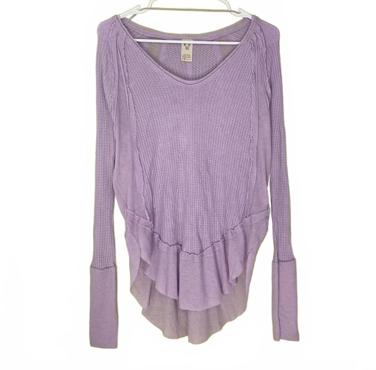 Free People Free People Lilac Long Sleeves Top XS Size XS / US 0-2 / IT 36-38 - 1 Thumbnail