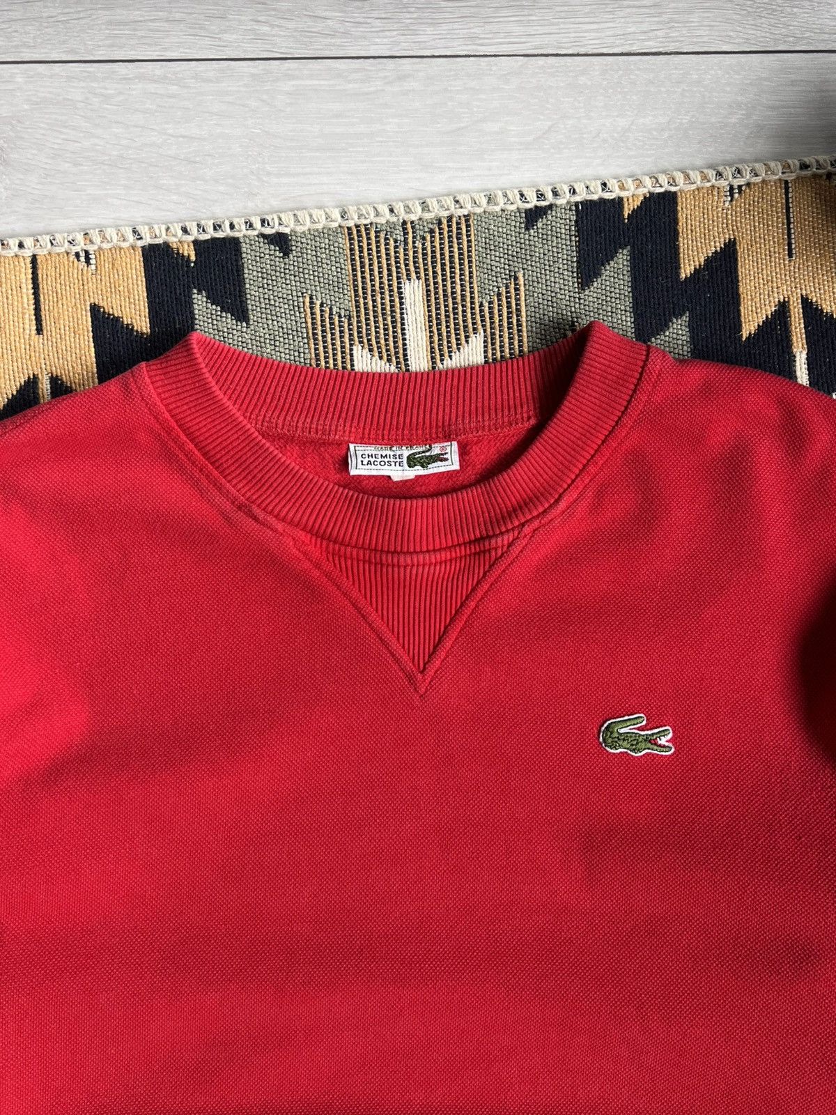 Lacoste Vintage Lacoste Chemise Knitwear Sweatshirt Size US L / EU 52-54 / 3 - 6 Thumbnail