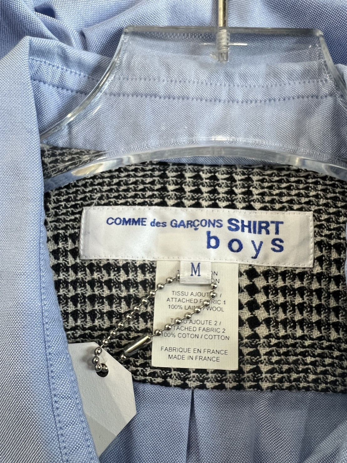 Comme des Garcons Comme des Garçon boys checkered patch Shirt Size US M / EU 48-50 / 2 - 3 Thumbnail