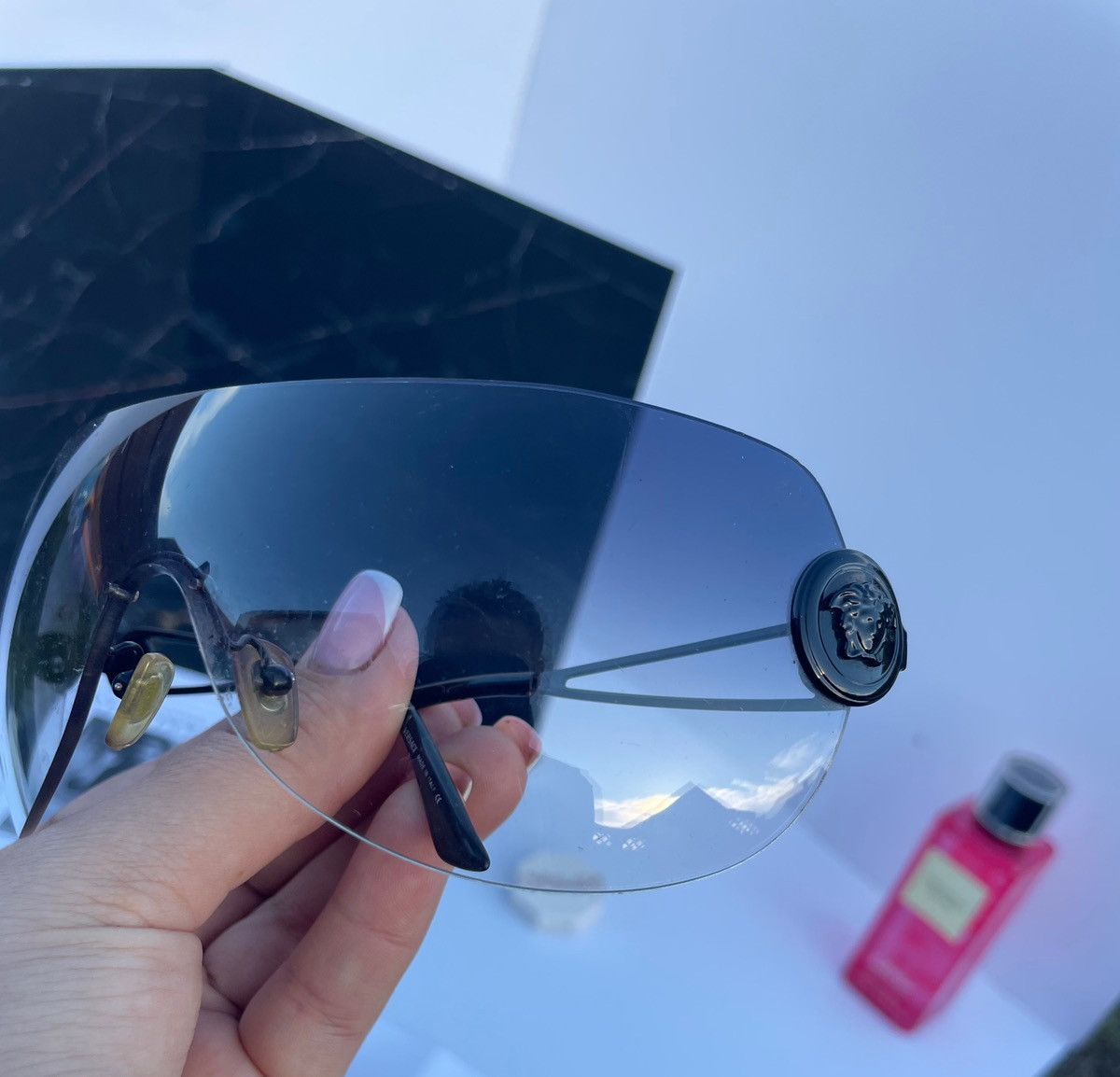 Versace Versace vintage mask sunglasses mod 2036 Size ONE SIZE - 12 Thumbnail