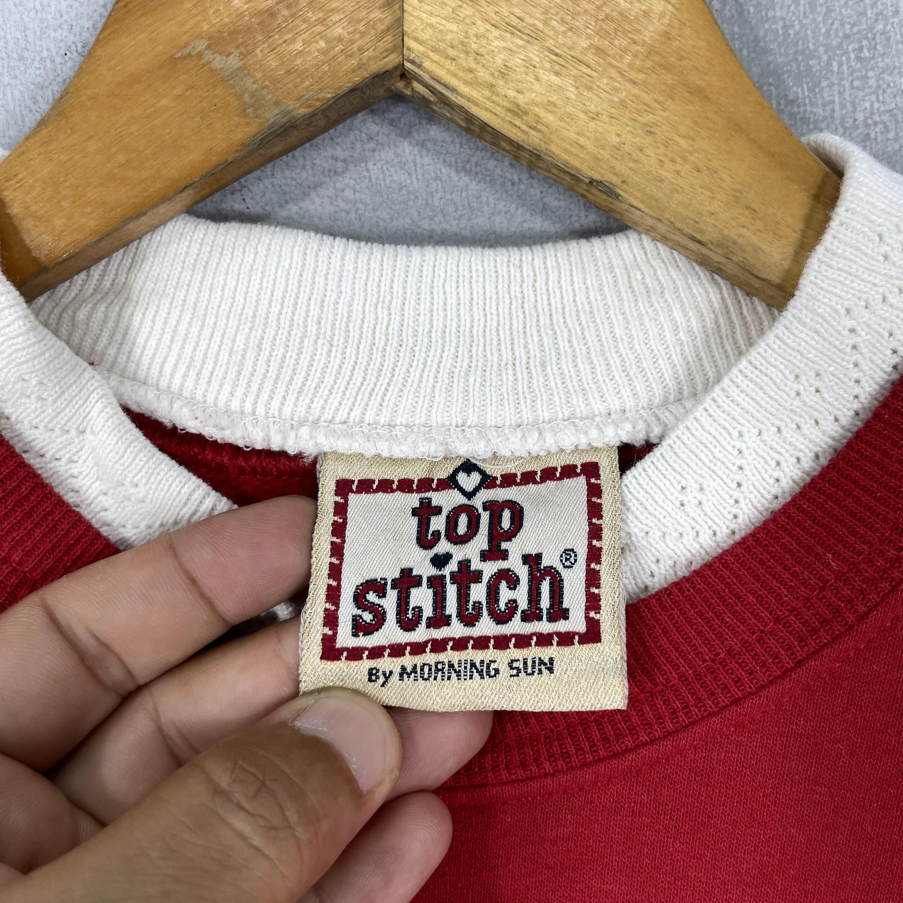 Vintage Vintage TOP STITCH Snowman Cartoon Embroidery Sweatshirt Size US M / EU 48-50 / 2 - 4 Thumbnail