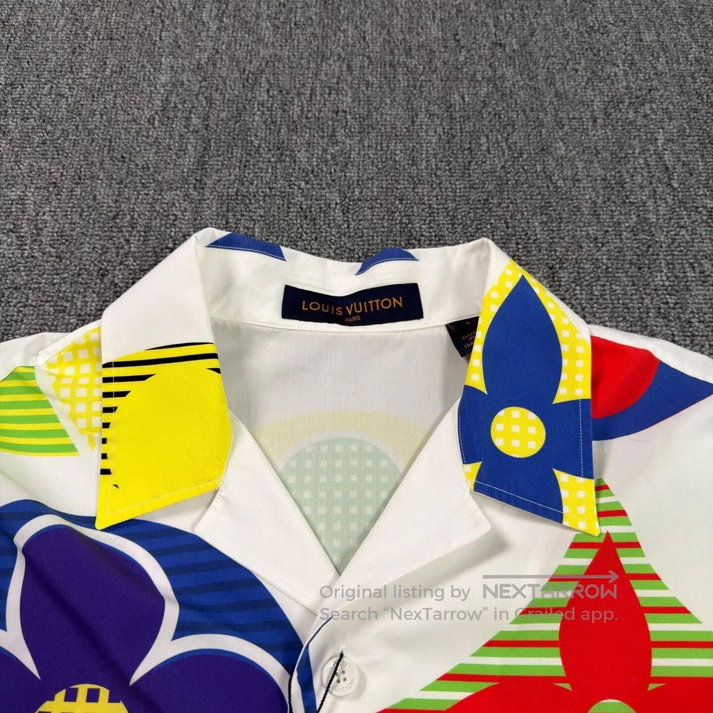 Louis Vuitton LV Three-Flower Short-Sleeve Shirt. Size US L / EU 52-54 / 3 - 3 Thumbnail