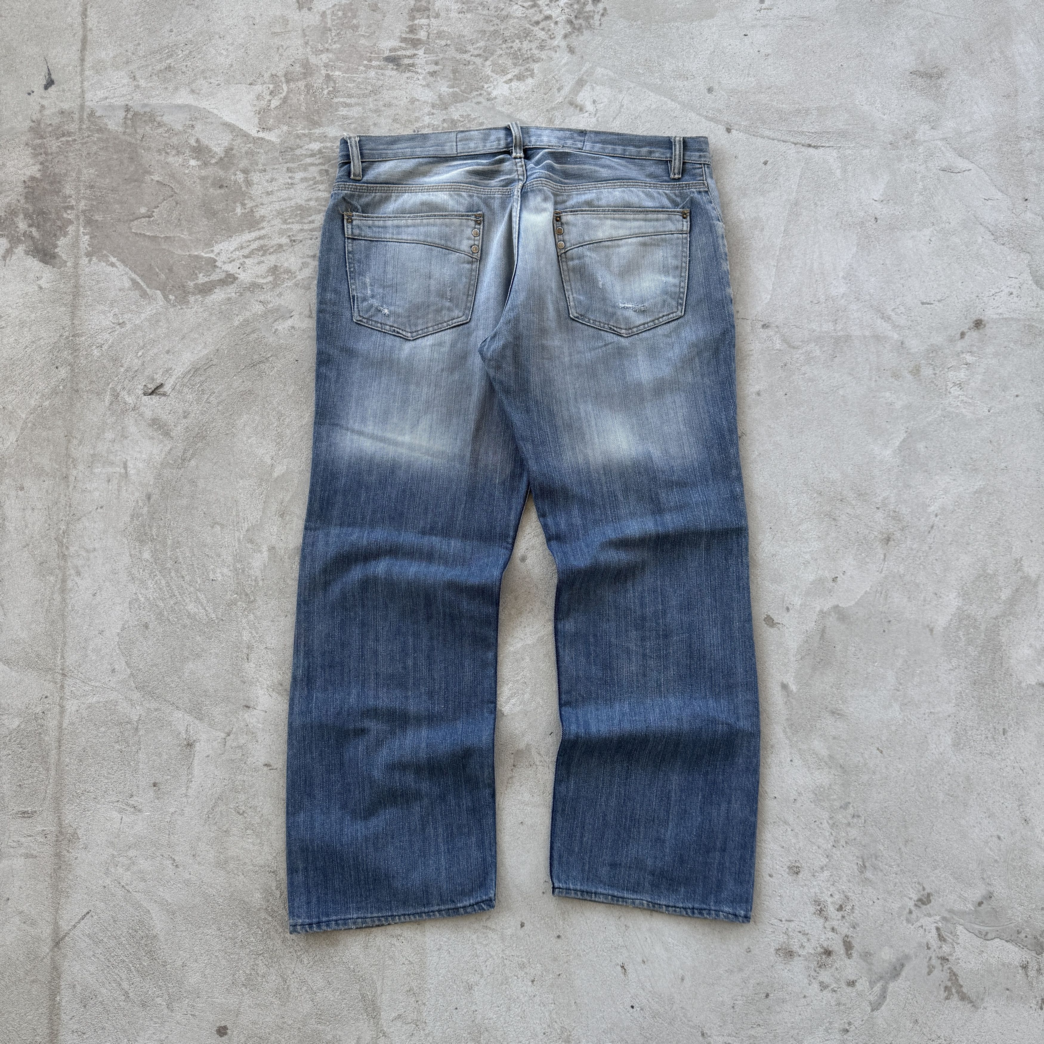 Diesel Vintage Diesel Baggy Washed Blue Jeans Size US 36 / EU 52 - 2 Thumbnail