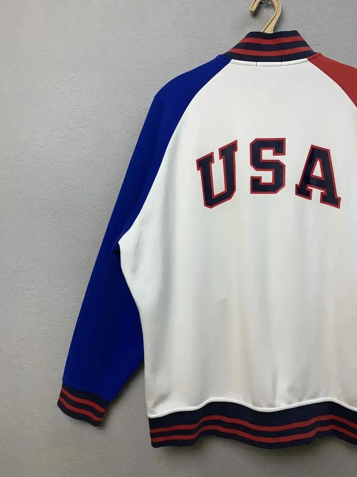 Japanese Brand × Polo Ralph Lauren New Polo Ralph Lauren USA Olympics Colorblock Varsity Jacket Size US XXL / EU 58 / 5 - 5 Thumbnail