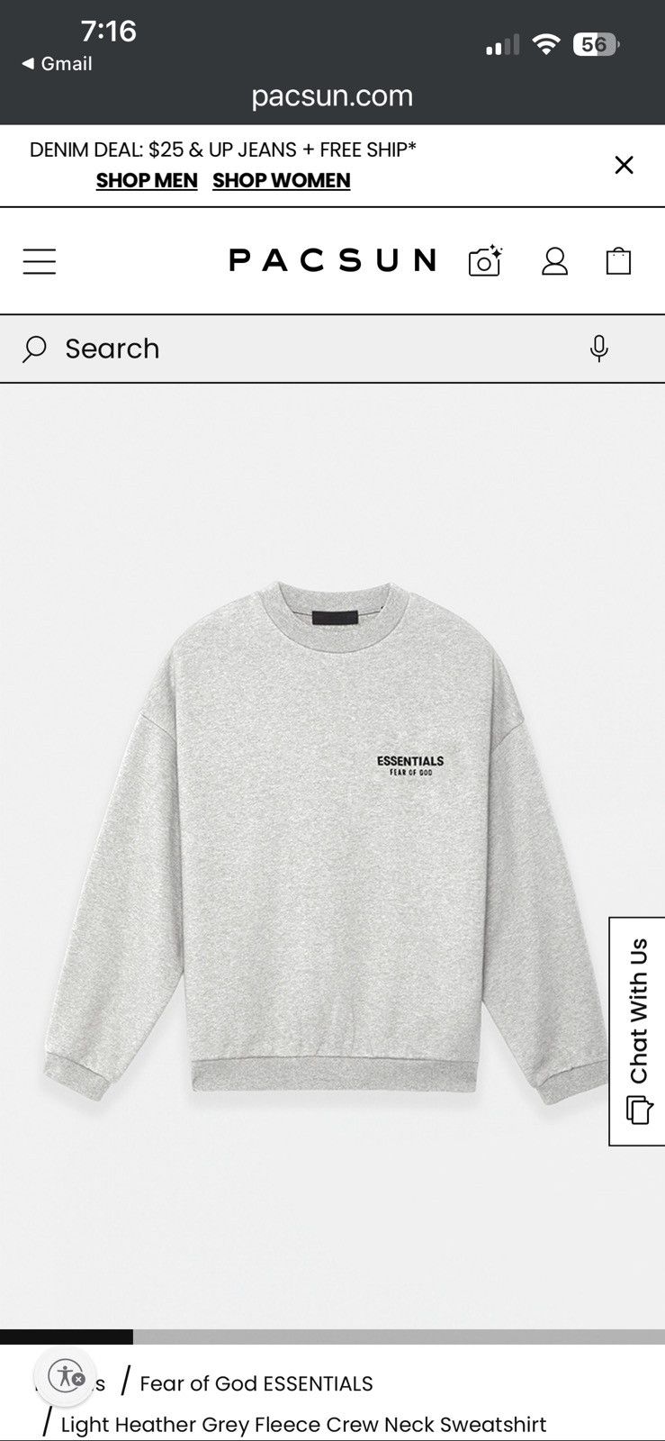 Essentials Essentials Crewneck Size US L / EU 52-54 / 3 - 1 Thumbnail