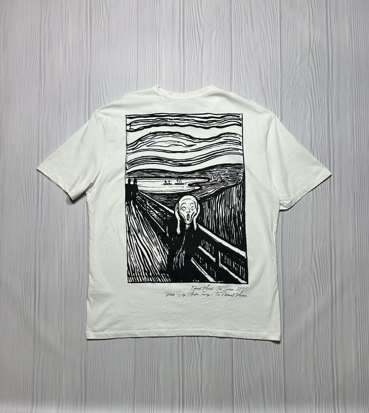 Edward Munch The Scream 1895 T-Shirt Big Logo Size XXL