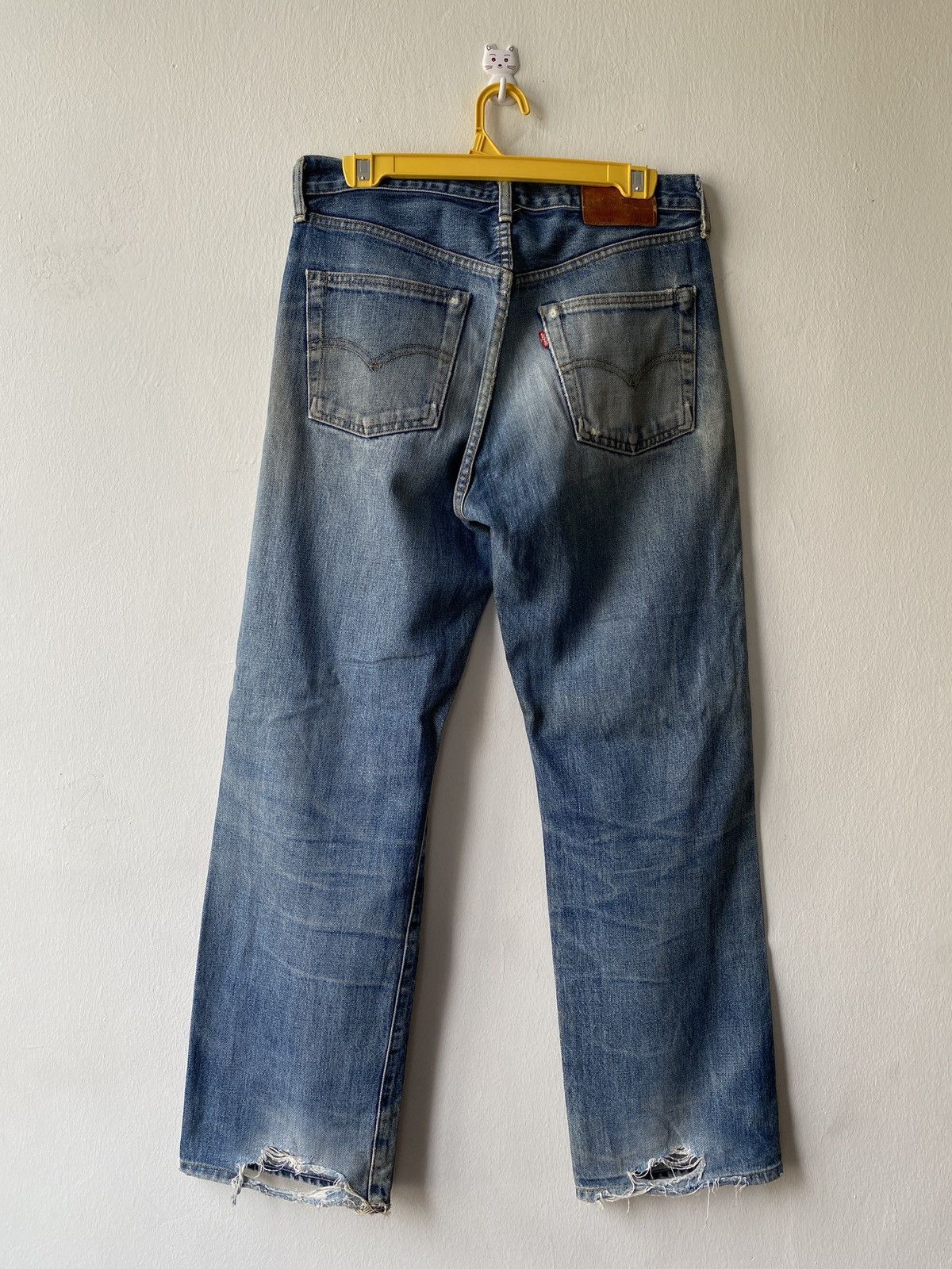 Levi's Vintage 90s Levi’s 503B Selvedge Distressed Denim Size US 29 - 11 Thumbnail