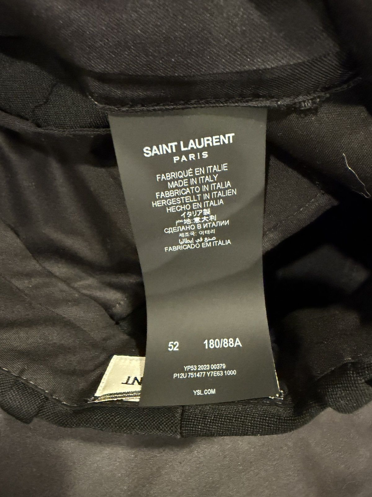 Saint Laurent Paris Saint laurent mens 2023 tuxedo dress pants. 52/36. $1950 Size US 36 / EU 52 - 10 Thumbnail