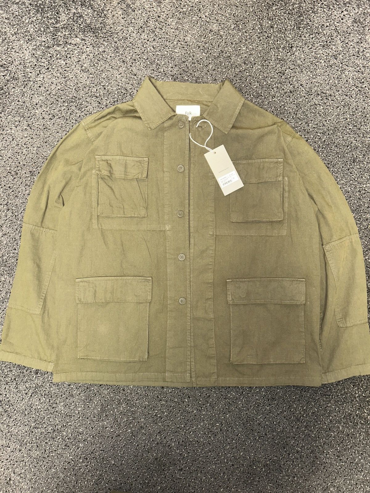 Folk Folk Men's Army Utility Ammo Shacket RRP £160 Size US XL / EU 56 / 4 - 1 Thumbnail