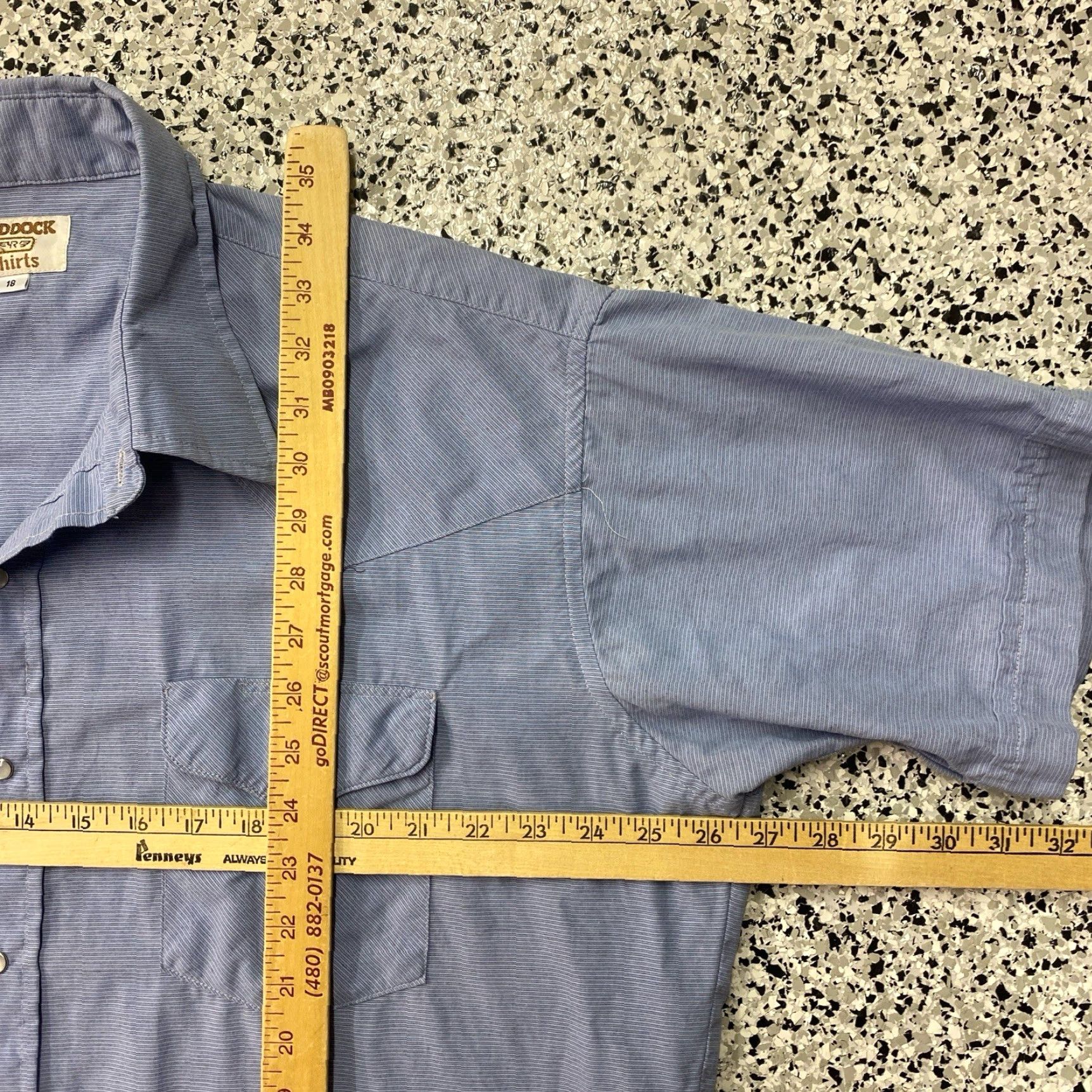 Vintage VINTAGE Ruddock Shirt Mens 18 Blue Pearl Snap Western Rodeo Cowboy Shirt Mens Blue Pearl Snap Western Rodeo Cowboy Size US M / EU 48-50 / 2 - 3 Thumbnail