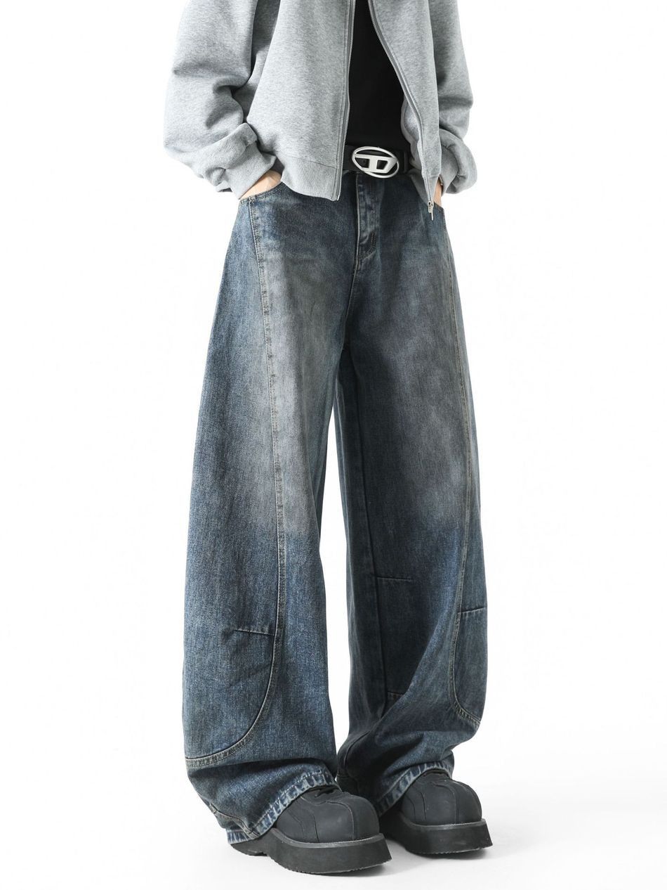Japanese Brand Retro loose casual wide leg jeans Size US 32 / EU 48 - 3 Thumbnail