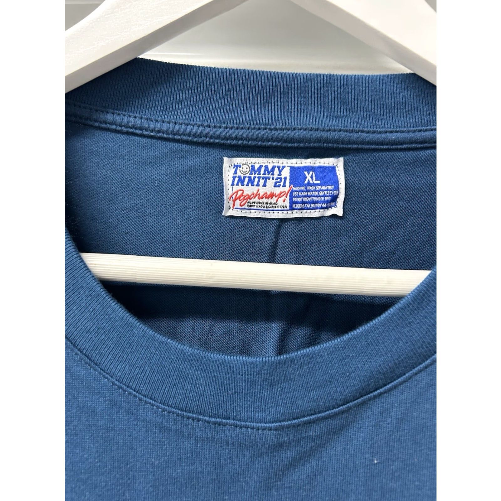 Vintage NEW Revolt T-Shirt Men XL Blue Tommy Innit FEELIN GOOD Downtown Skyline Matte? Sorry— can't add. Size US XL / EU 56 / 4 - 5 Thumbnail