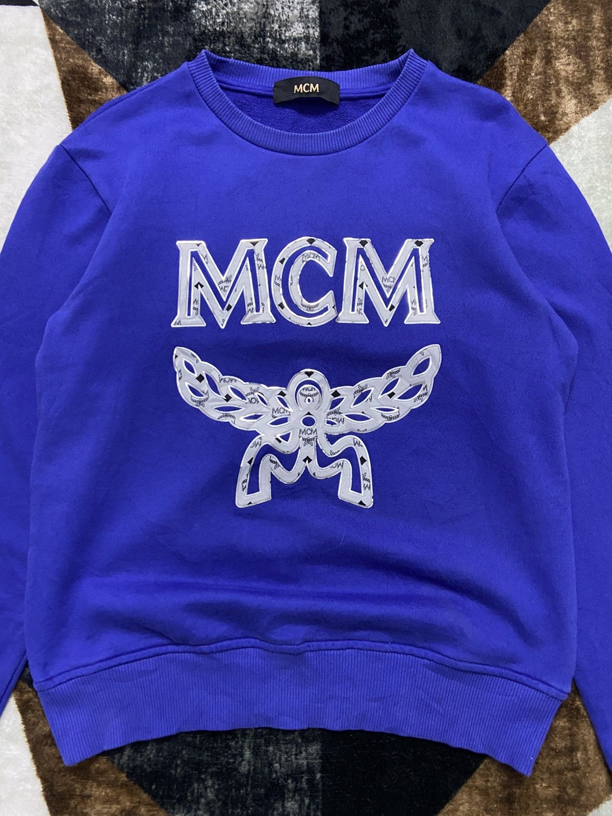 MCM MCM Luxury Metallic Logo Silver Winged Emblem Sweatshirts Size US S / EU 44-46 / 1 - 3 Thumbnail