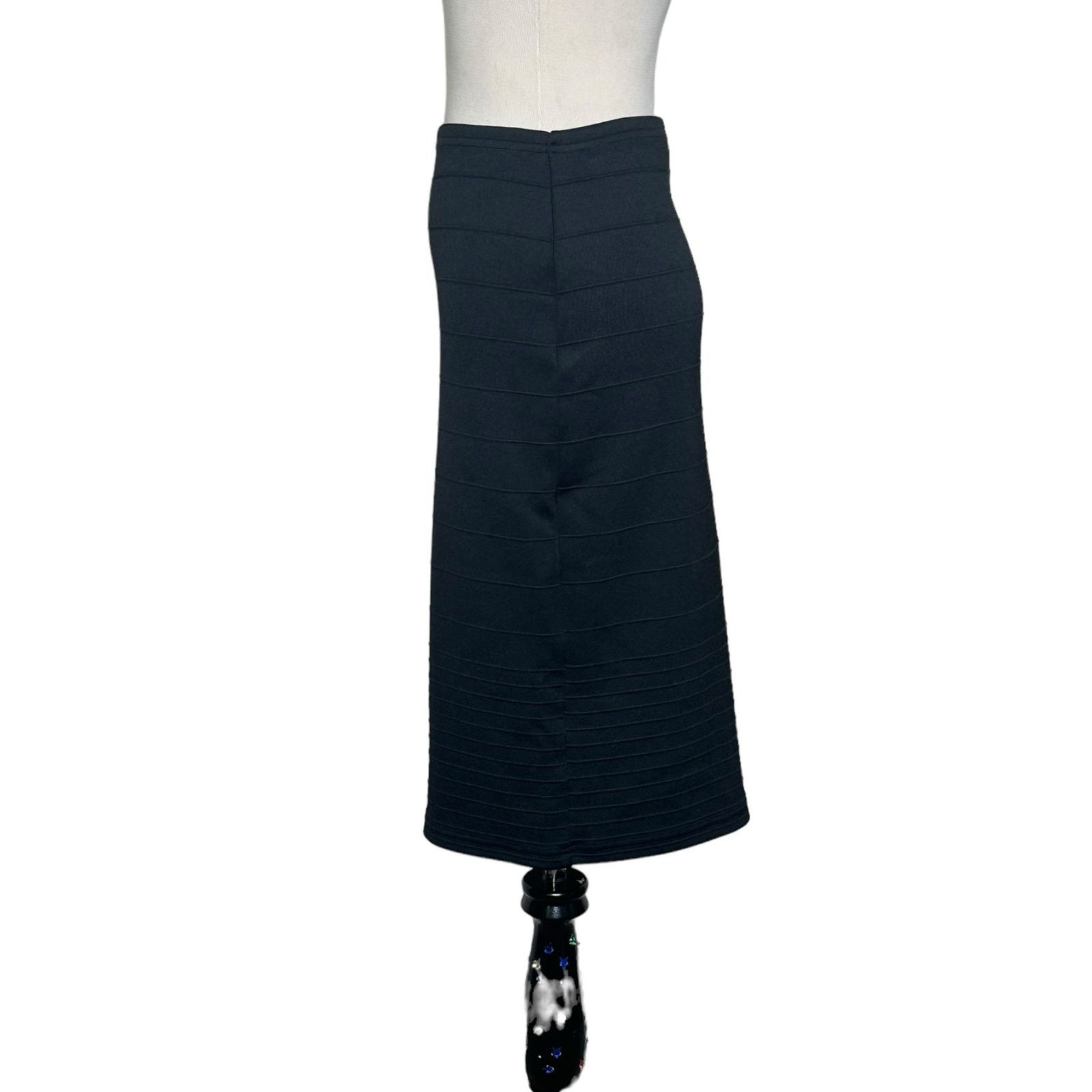Topshop Topshop black tube midi pull on knit skirt size 4 Size 27" / US 4 / IT 40 - 6 Thumbnail