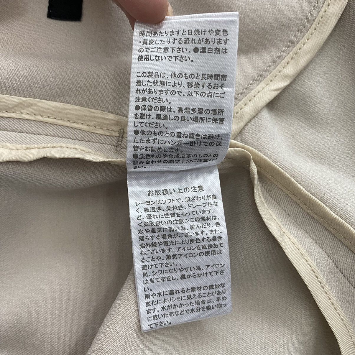 Japanese Brand JEANASIS Japanese Brand Three Quarter Sleeve Long Cream Coat Size L / US 10 / IT 46 - 8 Thumbnail