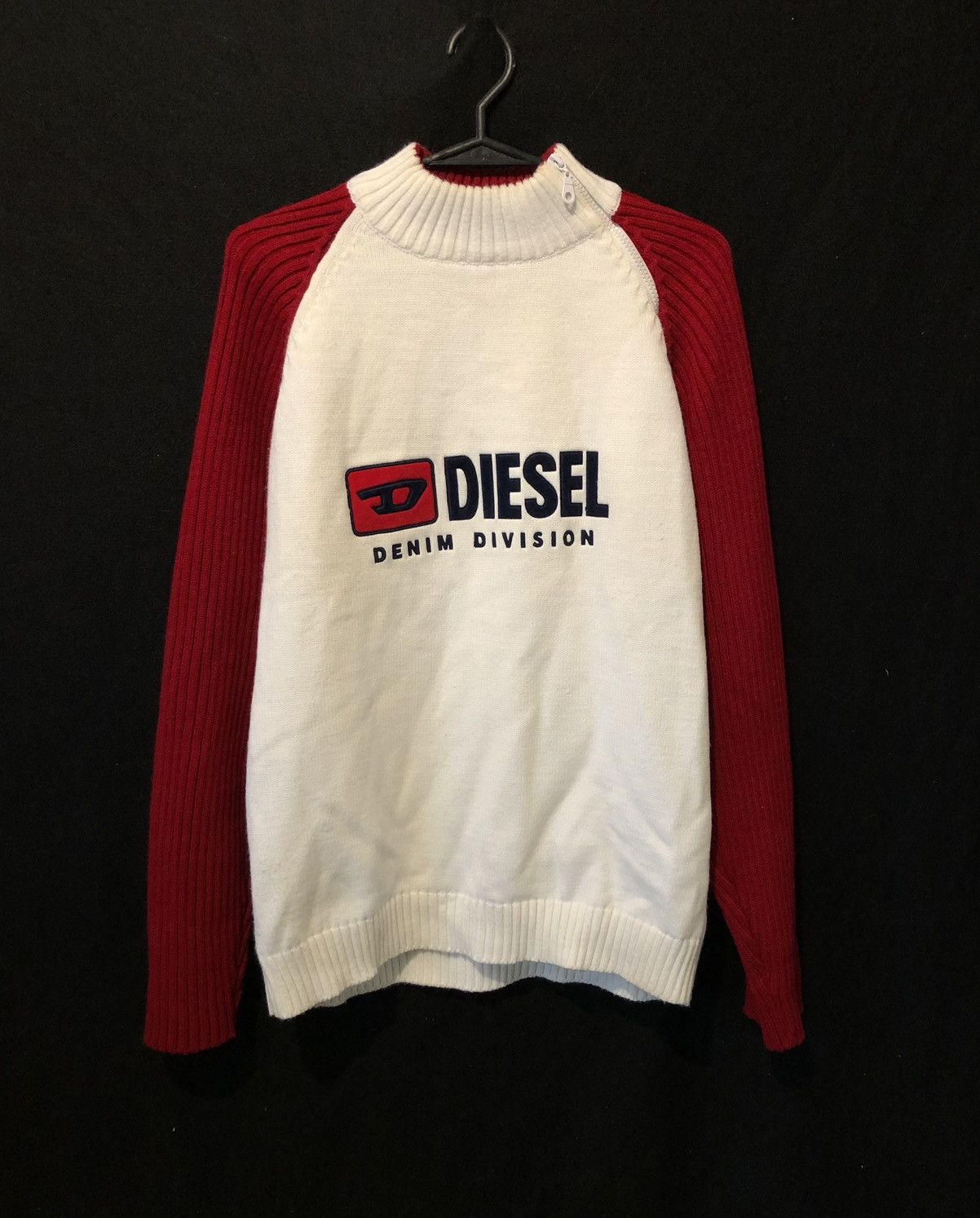 Diesel × Vintage Sweater Diesel Spellout Vintage 90’s Avant Garde Big Logo Size US M / EU 48-50 / 2 - 1 Thumbnail