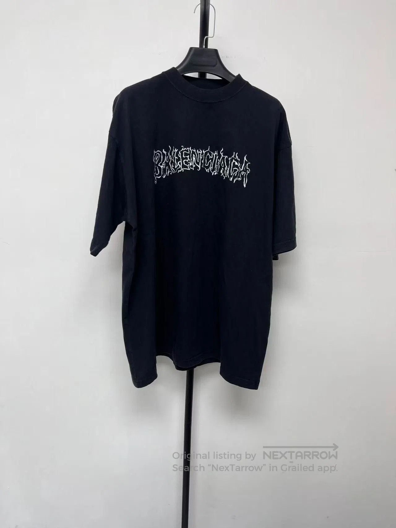 Balenciaga Balenciaga Washed Faded Letter Print T-Shirt. Size US M / EU 48-50 / 2 - 1 Thumbnail