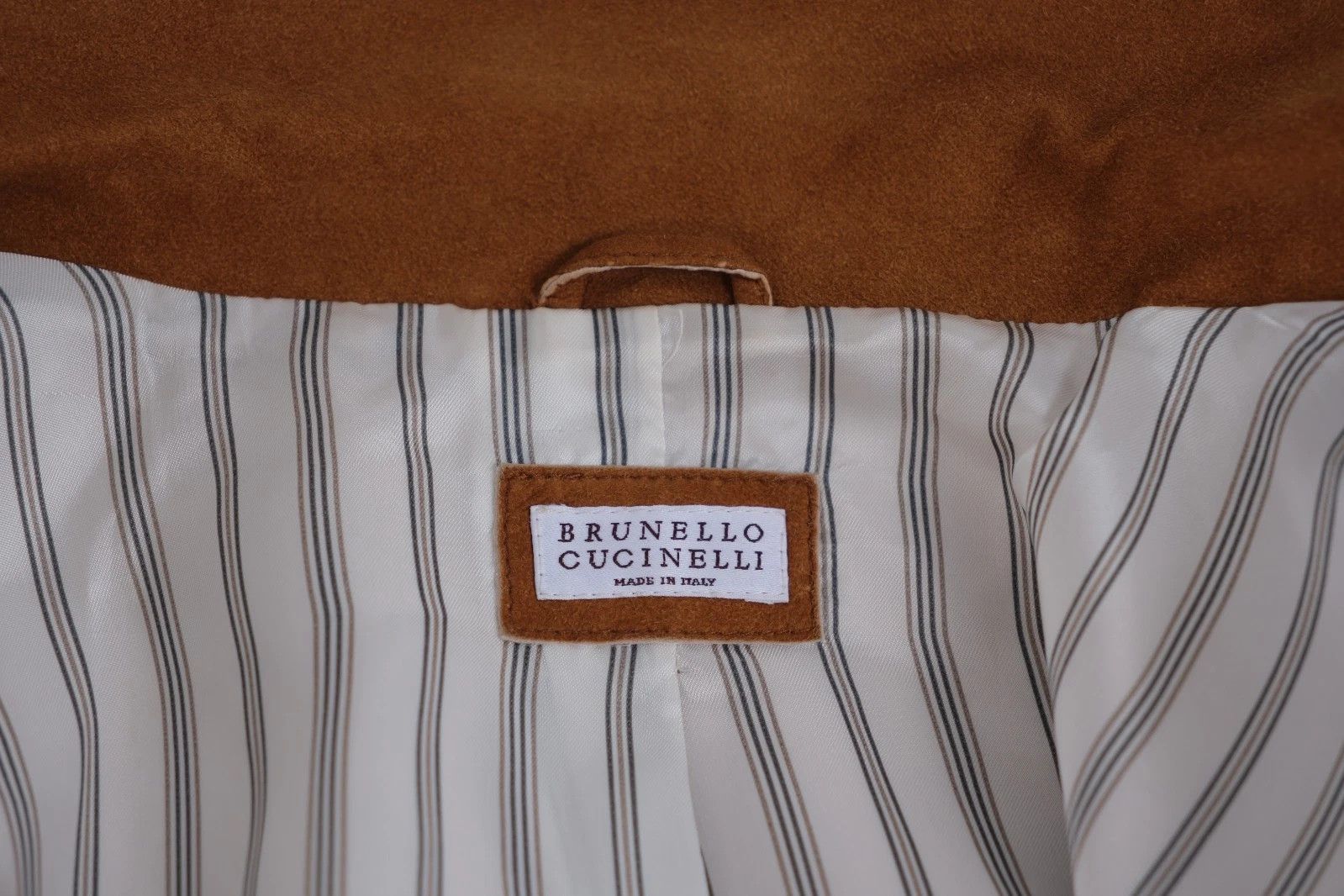 Brunello Cucinelli Brunello Cucinelli Biker Jacket Brown Leather Medium Size US M / EU 48-50 / 2 - 6 Thumbnail