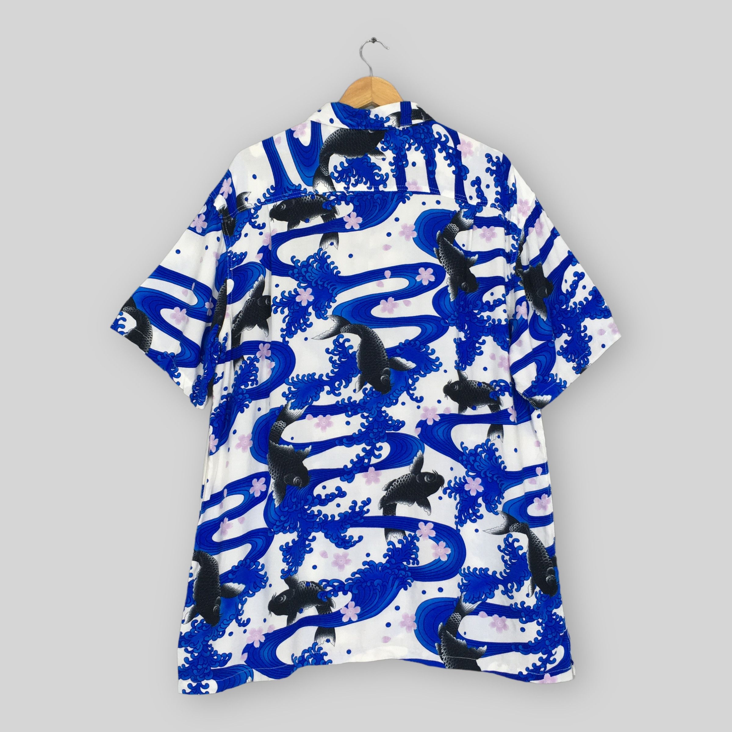 Sun Surf Vintage Hawaiian Japanese Gold Fish Rayon Shirt XXLarge Size US XXL / EU 58 / 5 - 7 Thumbnail