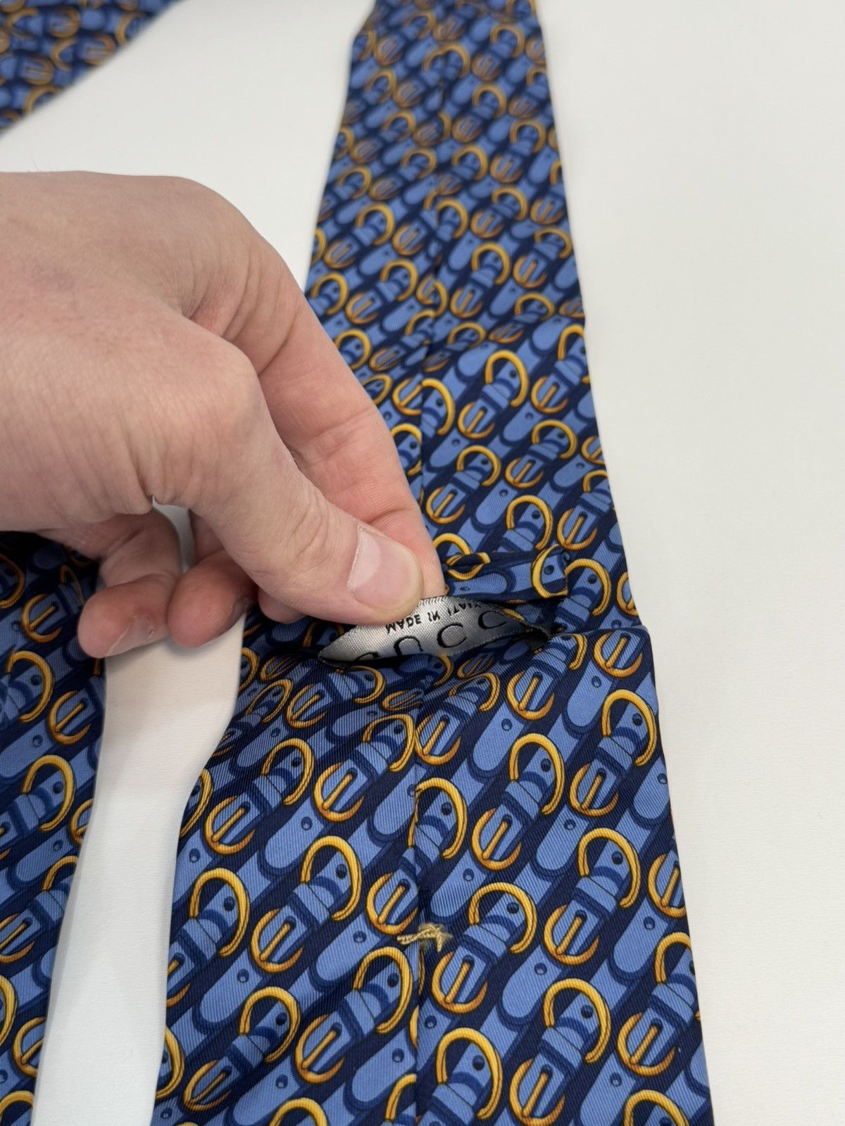 Gucci Rere! Vintage Gucci Tie Size ONE SIZE - 8 Thumbnail