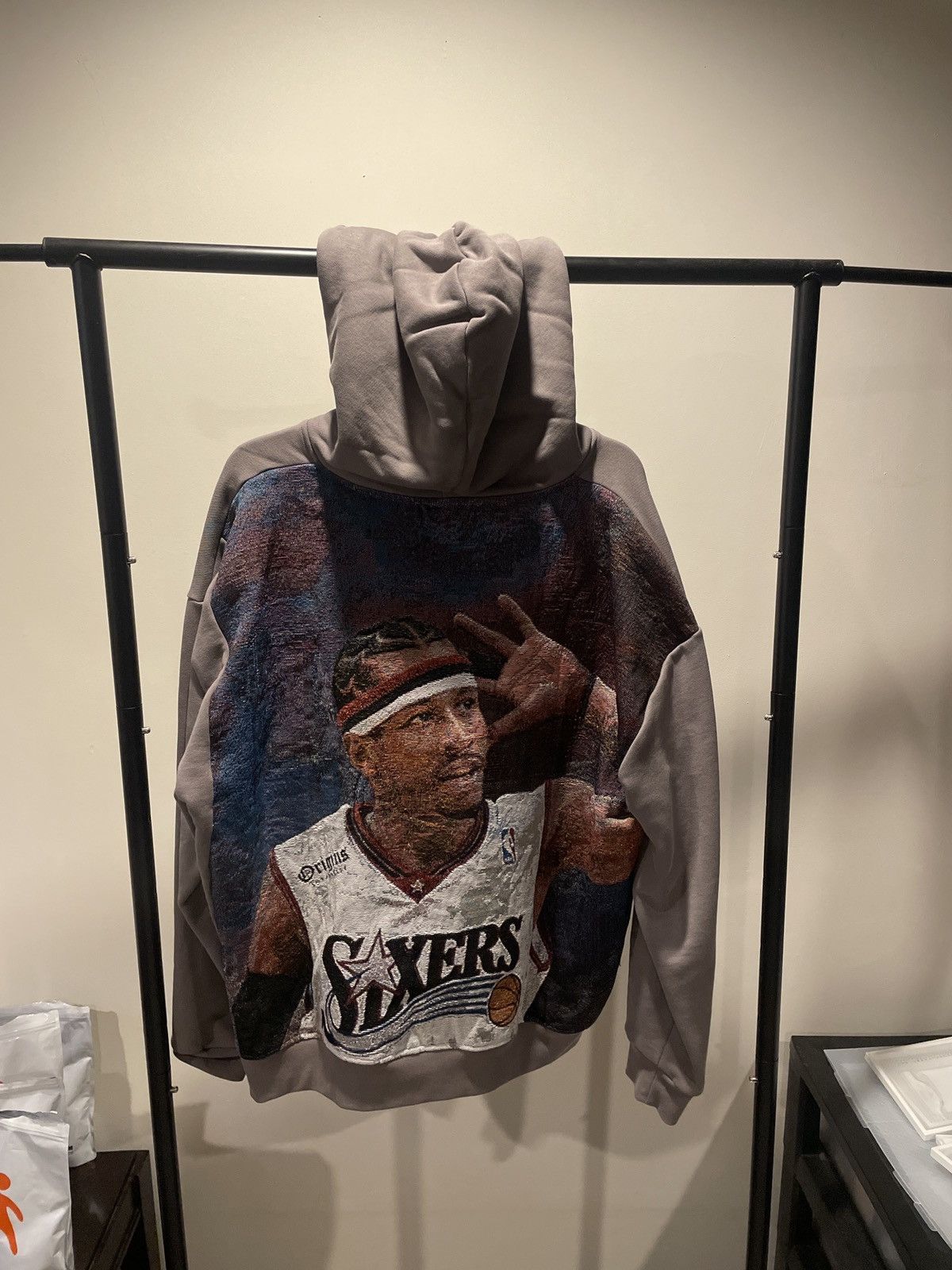 Allen Iverson Custom Stitched Hoodie