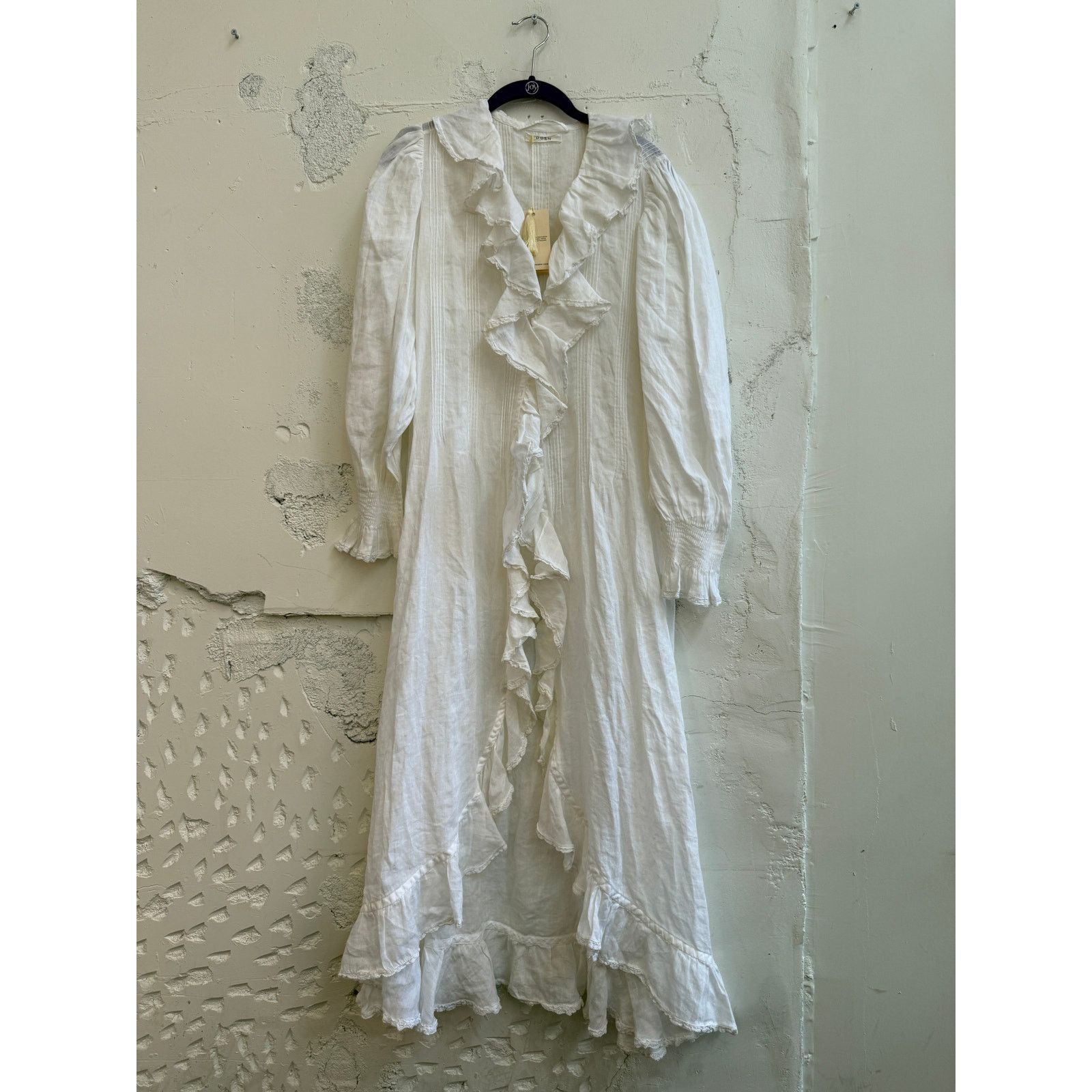 DOEN Doen Ruffle Nadia Dress Size L / US 10 / IT 46 - 1 Thumbnail