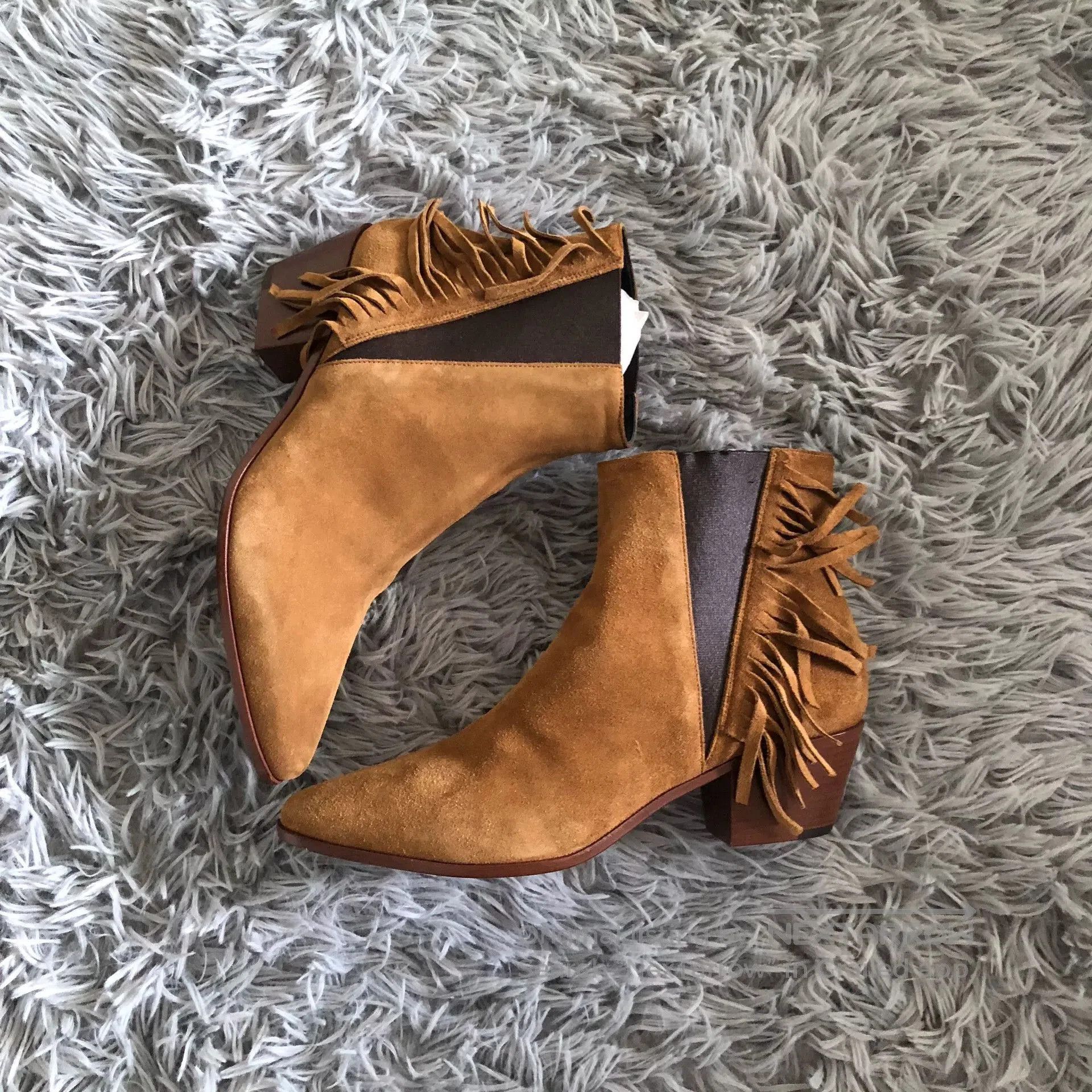 Saint Laurent Paris Saint Laurent Suede Tassel Chelsea Boots. Size US 6 / IT 36 - 4 Thumbnail